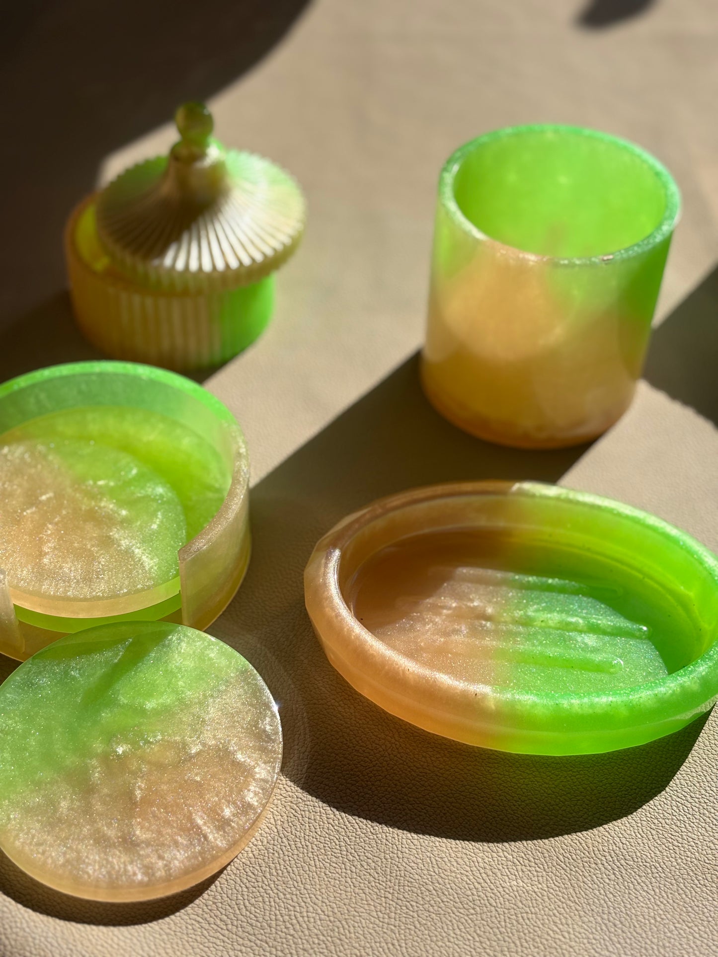 Green & Beige Gift Box