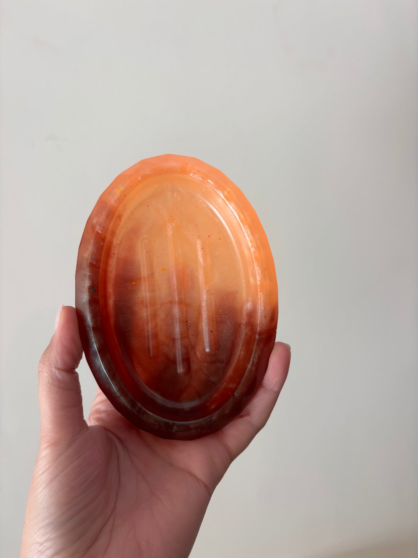 Brown & Orange Soap Dish