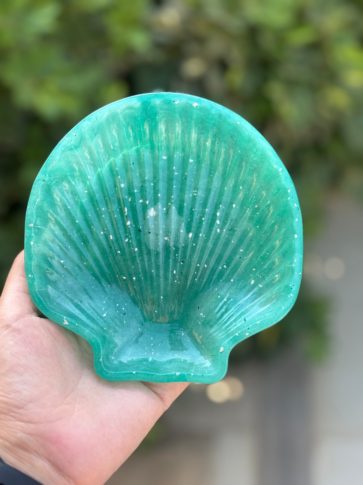 Green & White Jewellery Dish