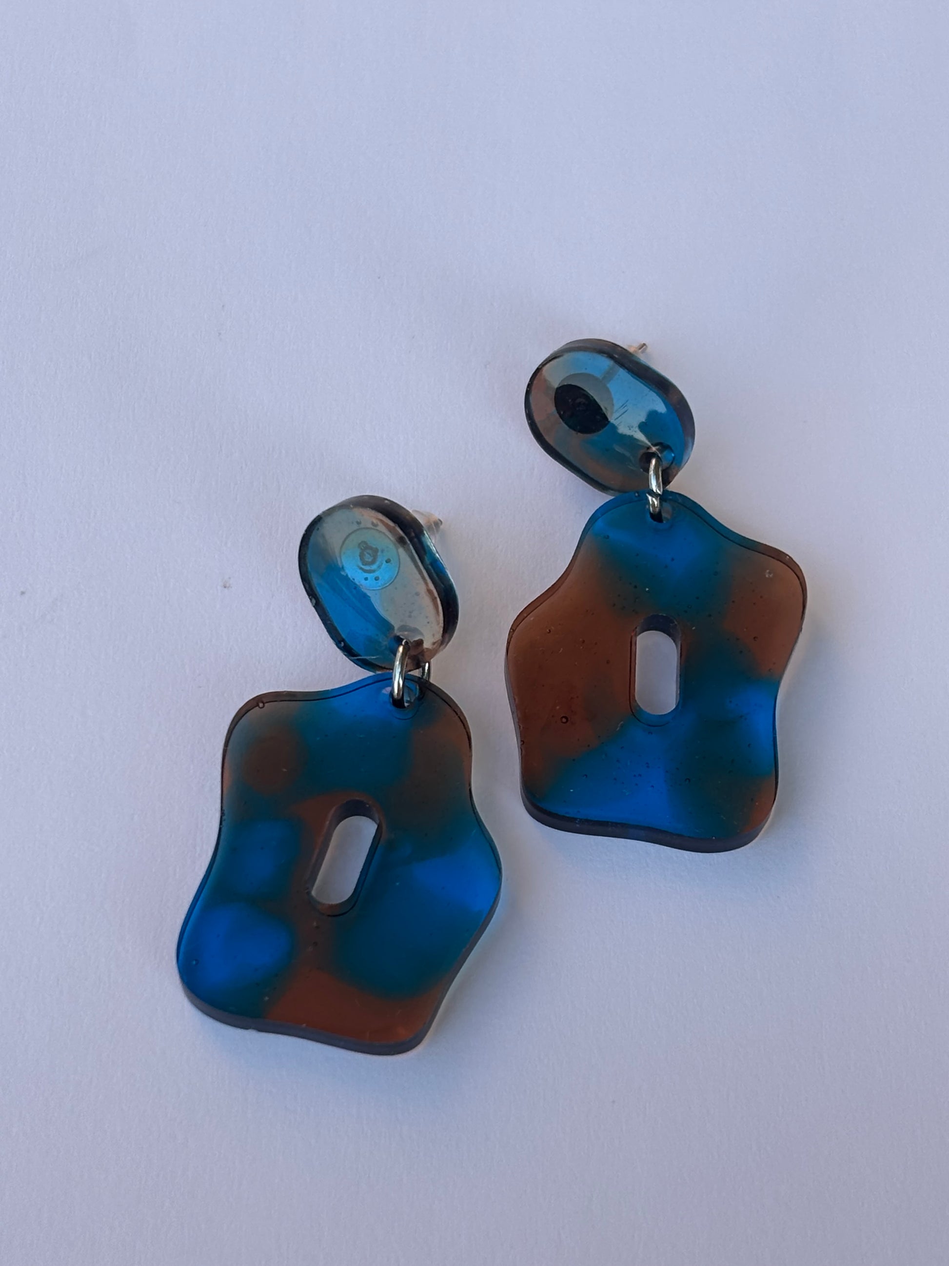 Blue & Brown - Earrings