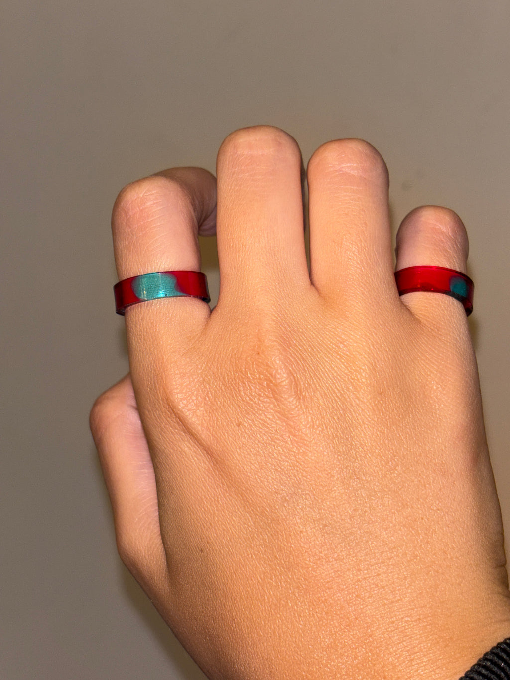 Ruby & Turquoise Frame Ring