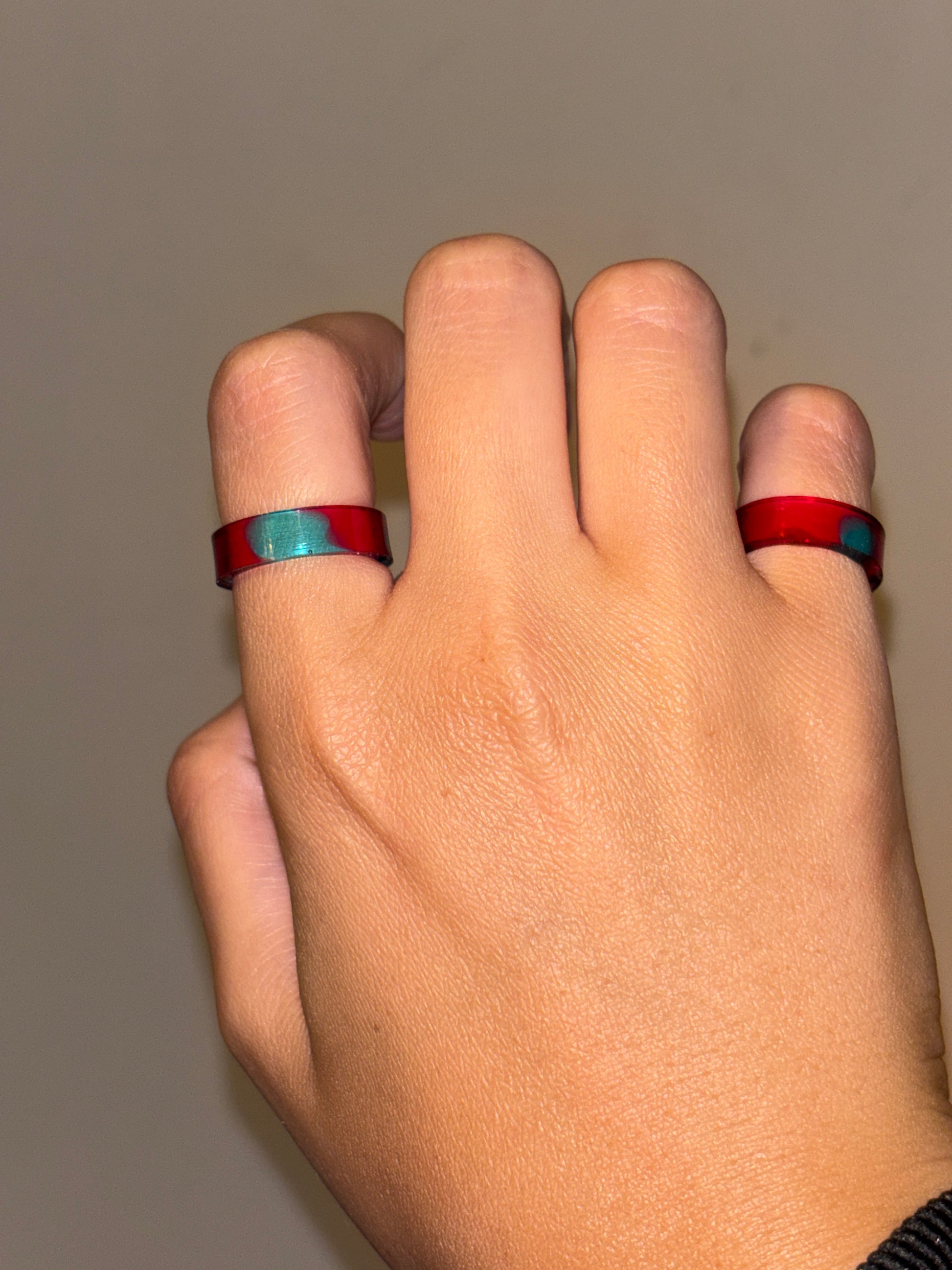 Ruby & Turquoise Frame Ring