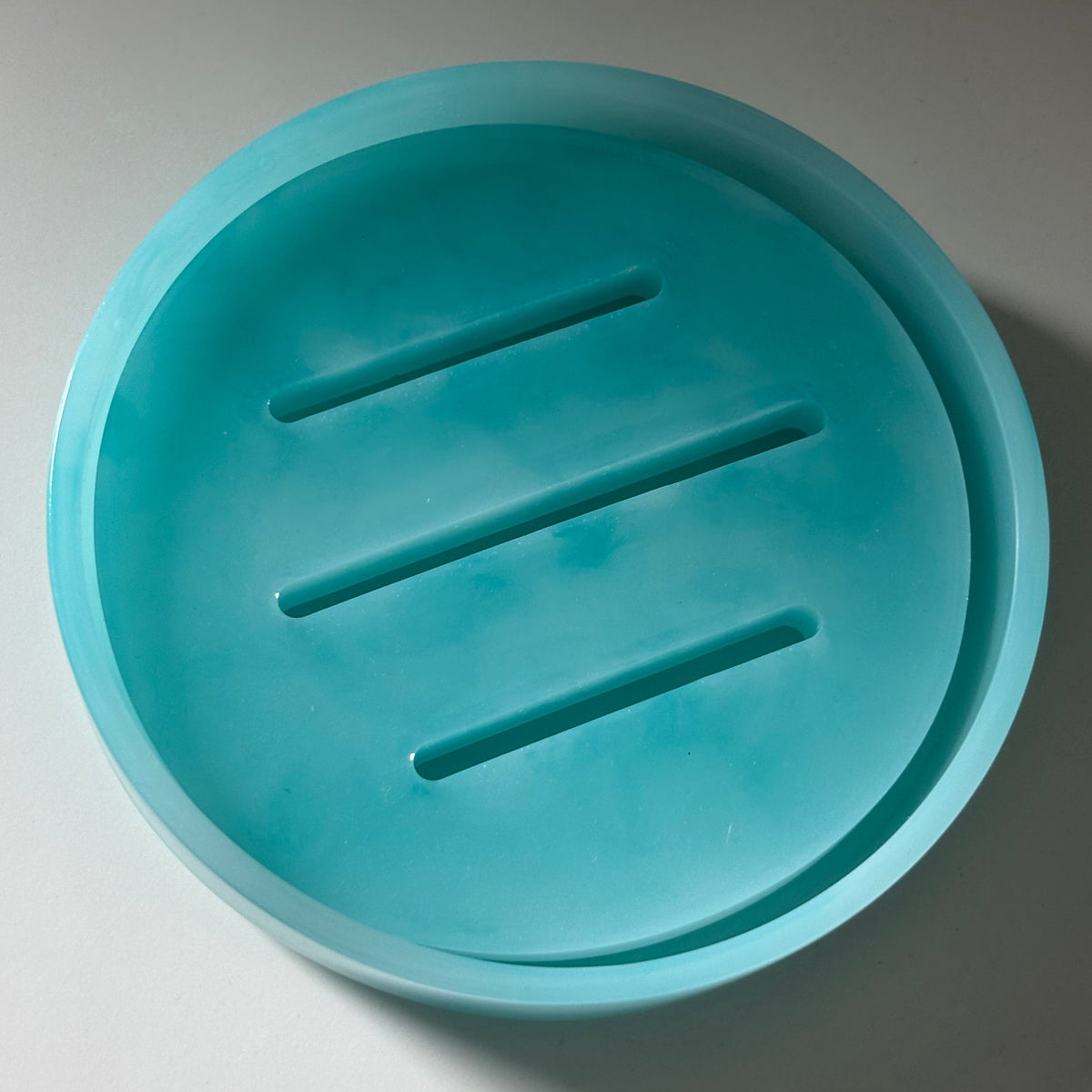 Aqua Round Soap Dish