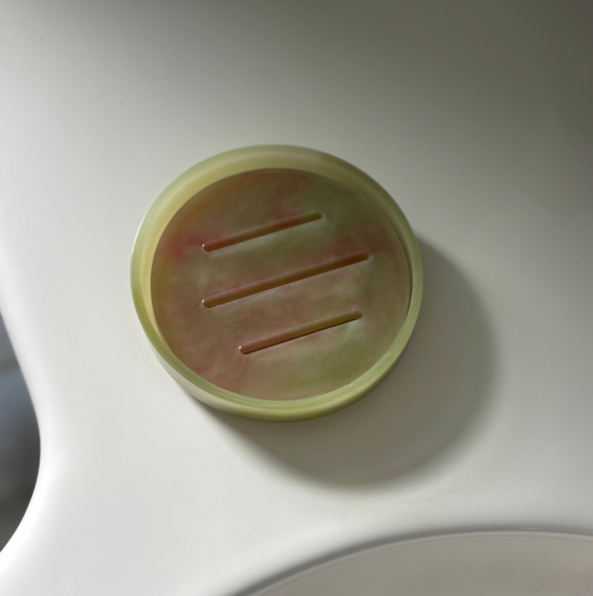Strawberry Matcha Round Soap Dish