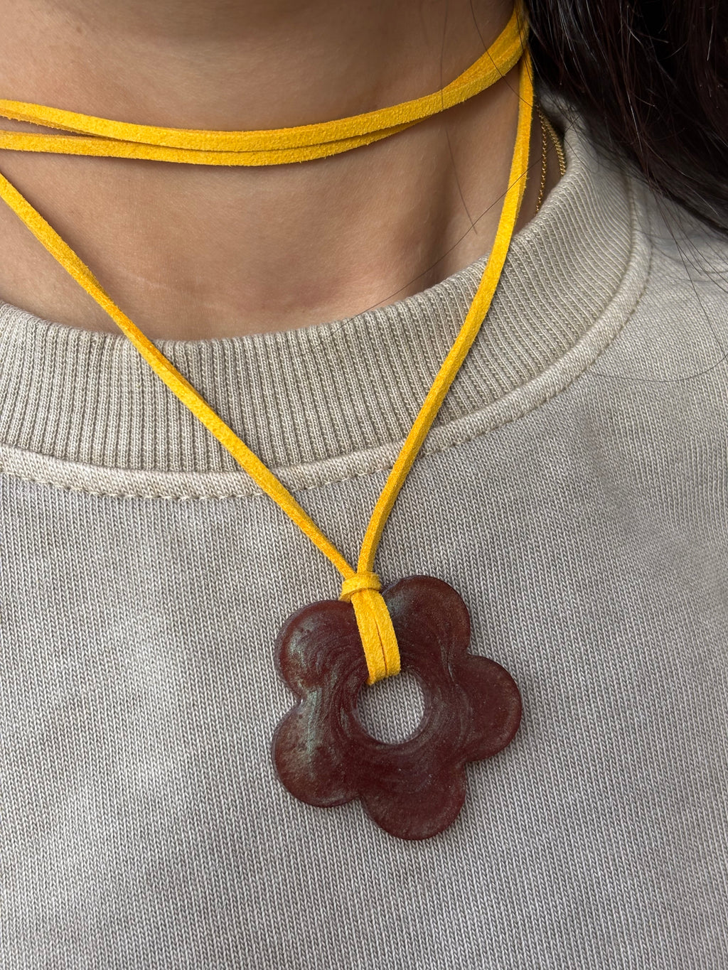 Flower Choker - Yellow