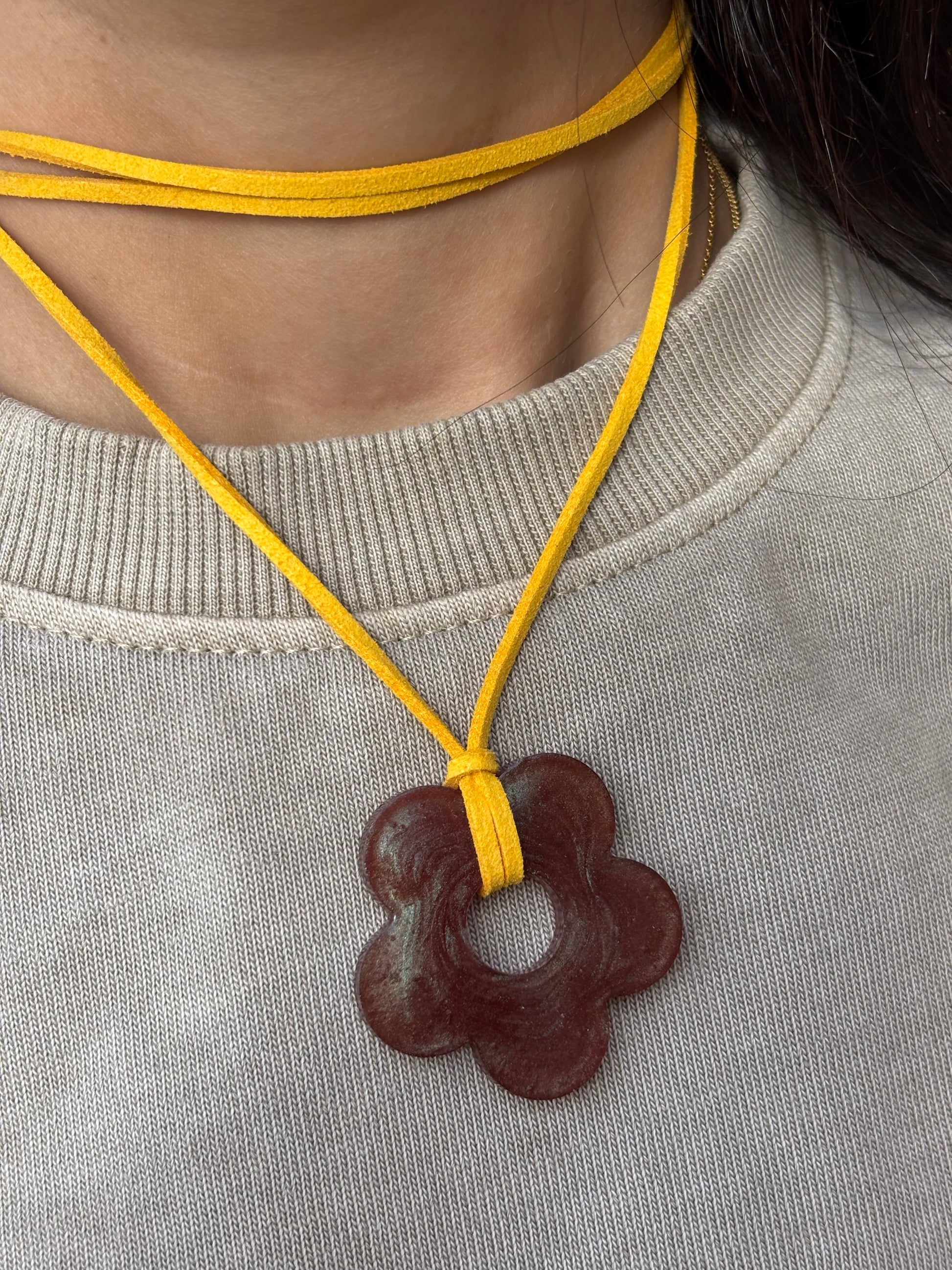 Flower Choker - Yellow