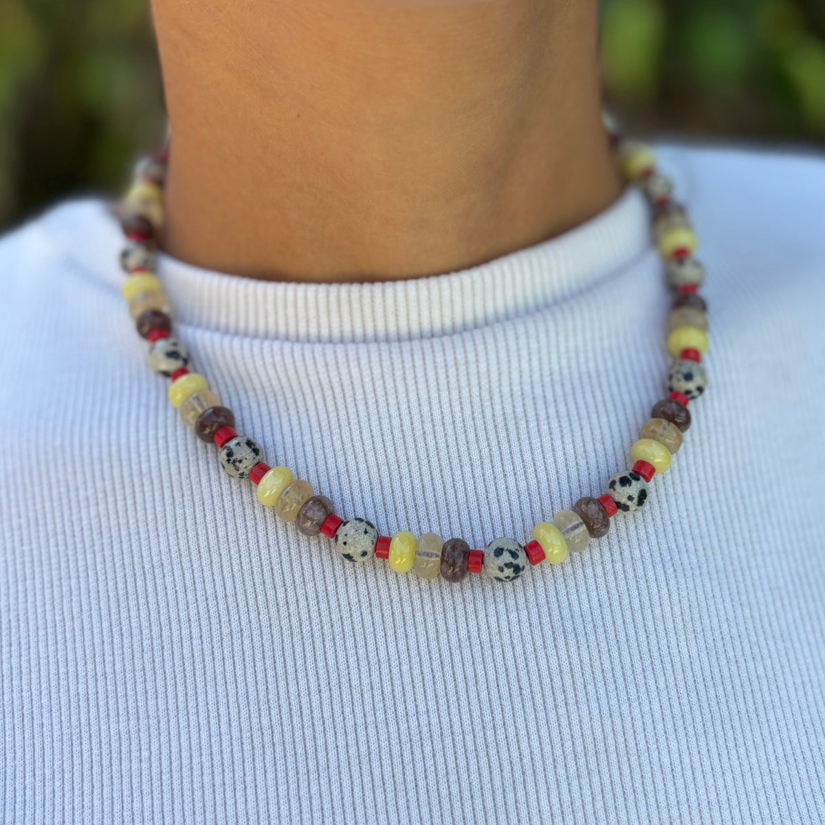 Spiced Sun Beaded Necklace