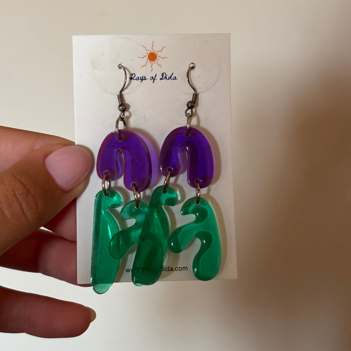 Grape Matcha - Earrings