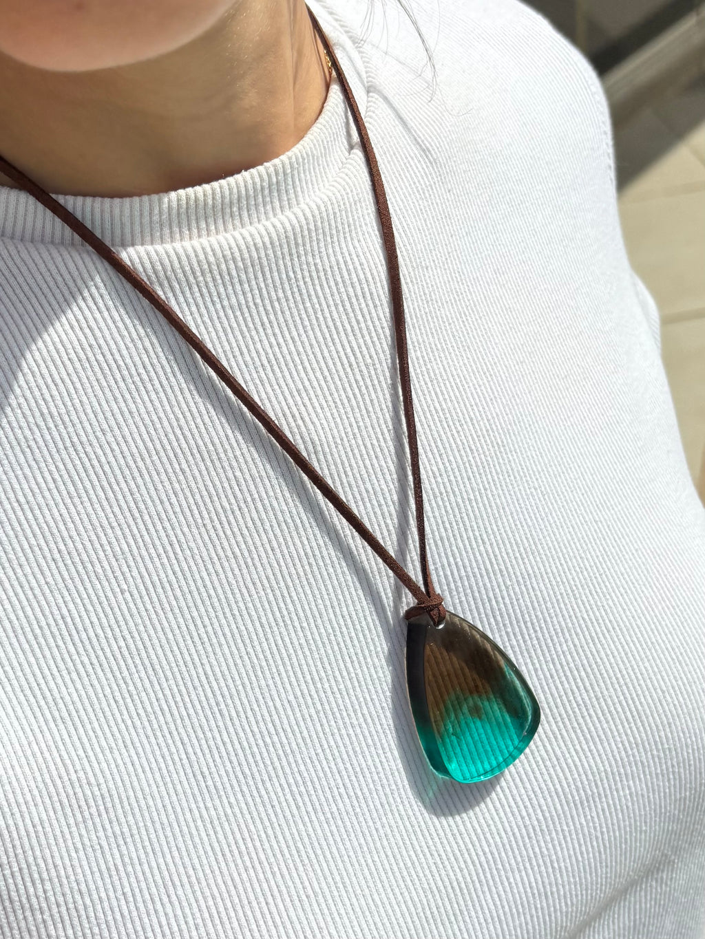 Brown & Teal Choker