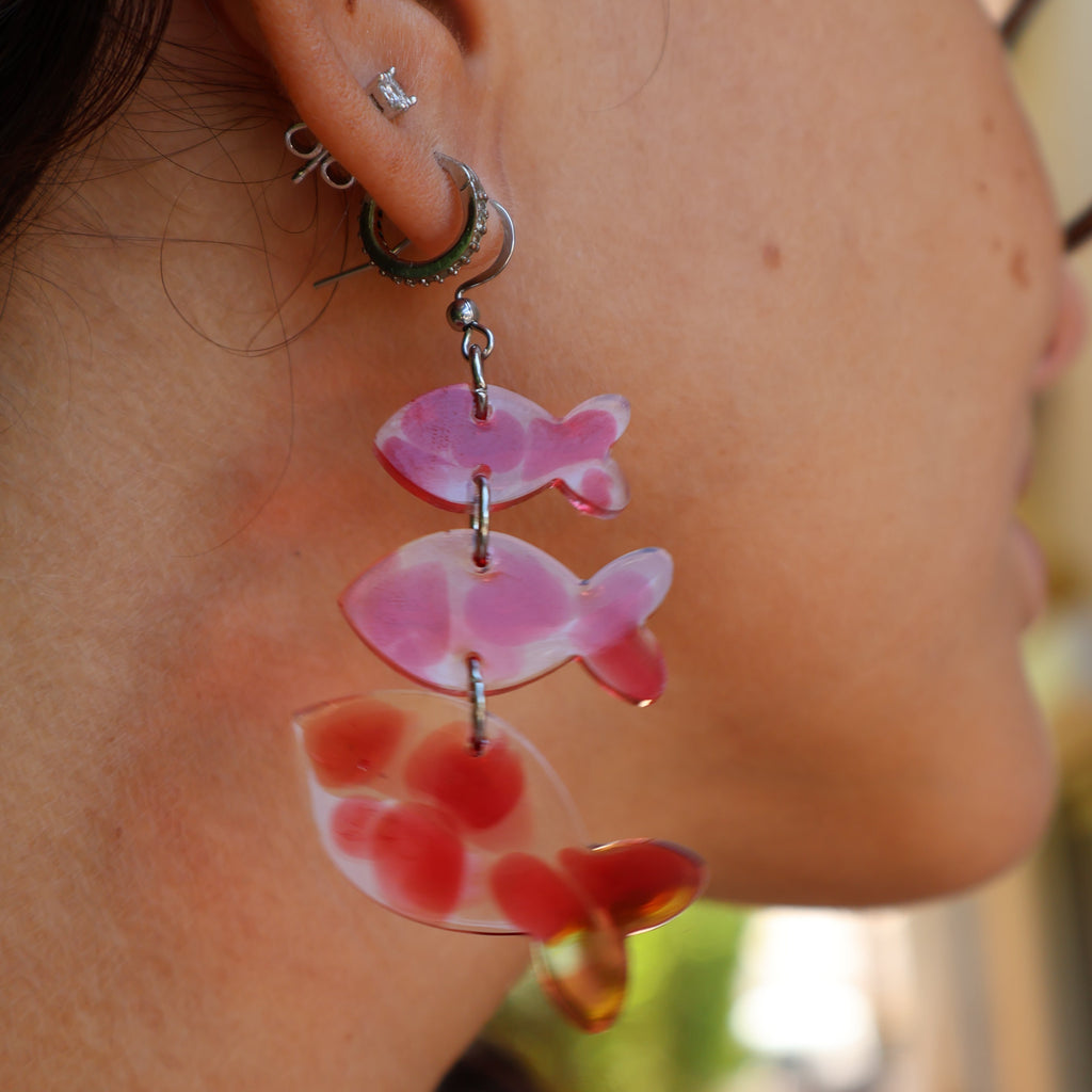 Dotted Fish Earrings