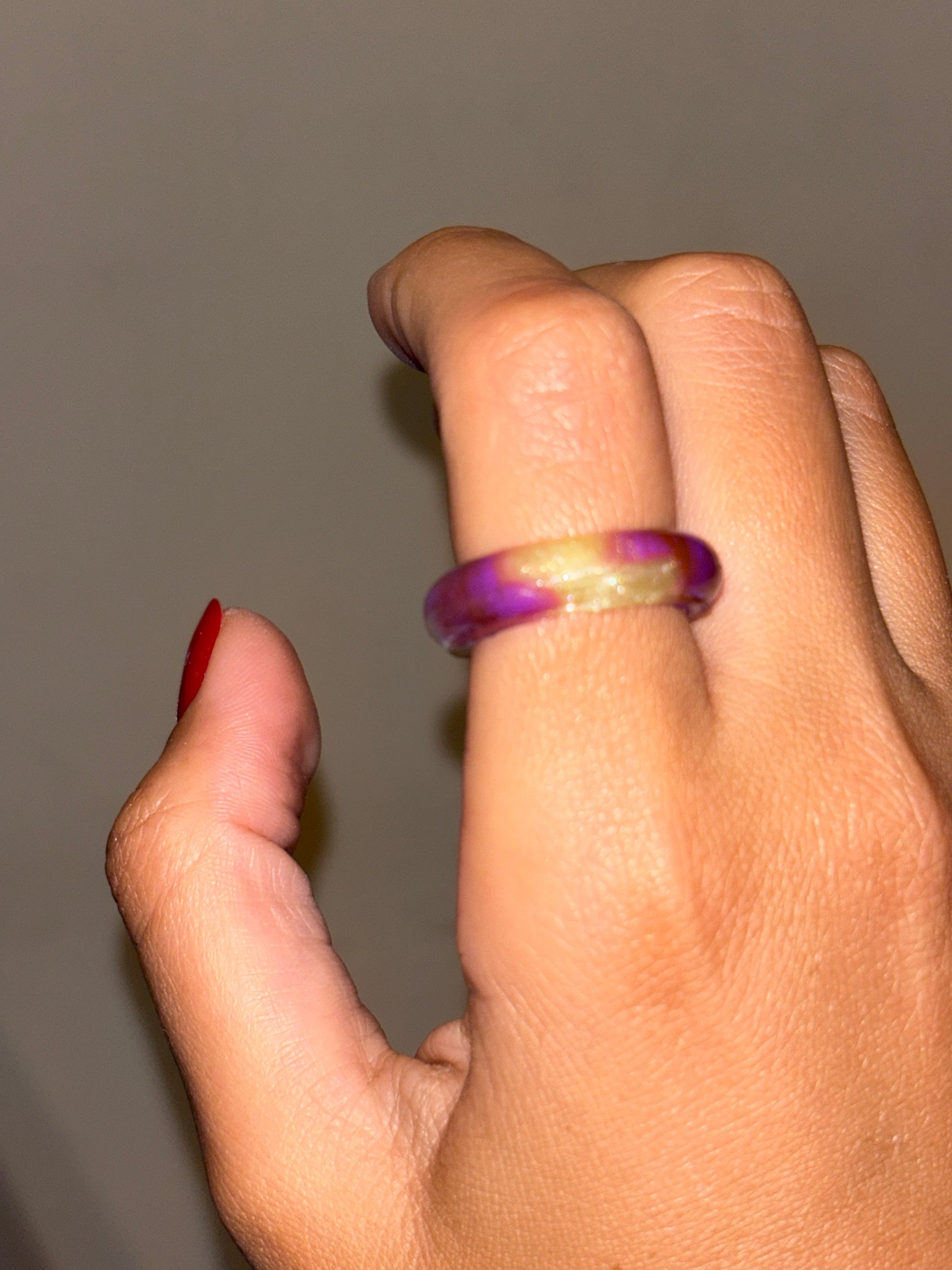 Purple & Yellow Ring