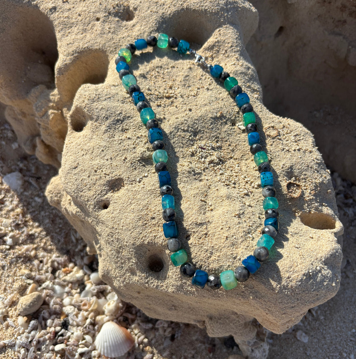 Ocean Breeze Beaded Necklace