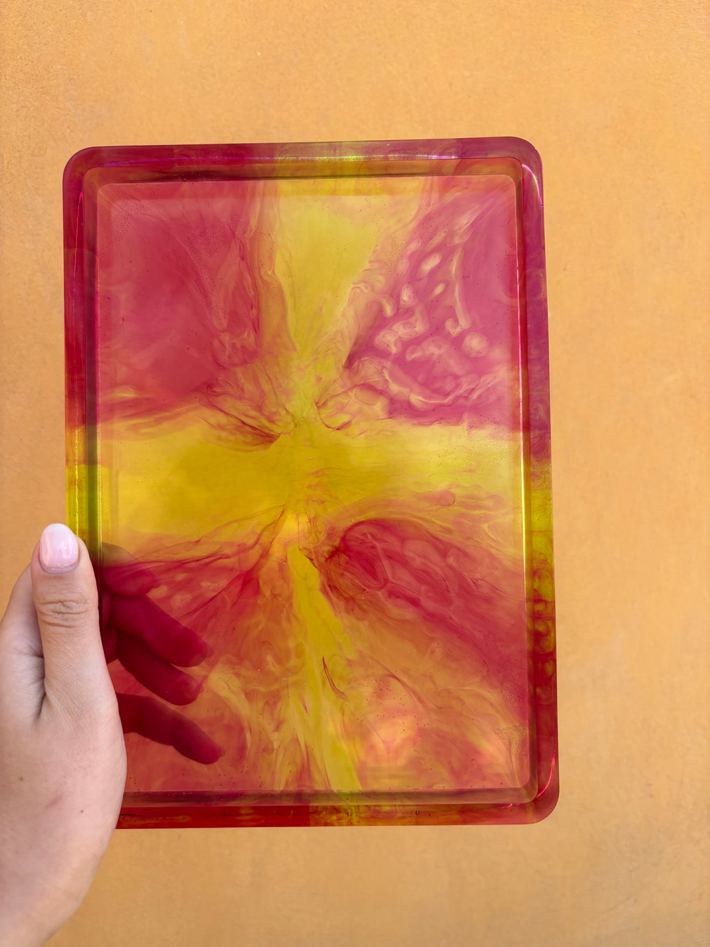 Pink & Lime Organizer Tray