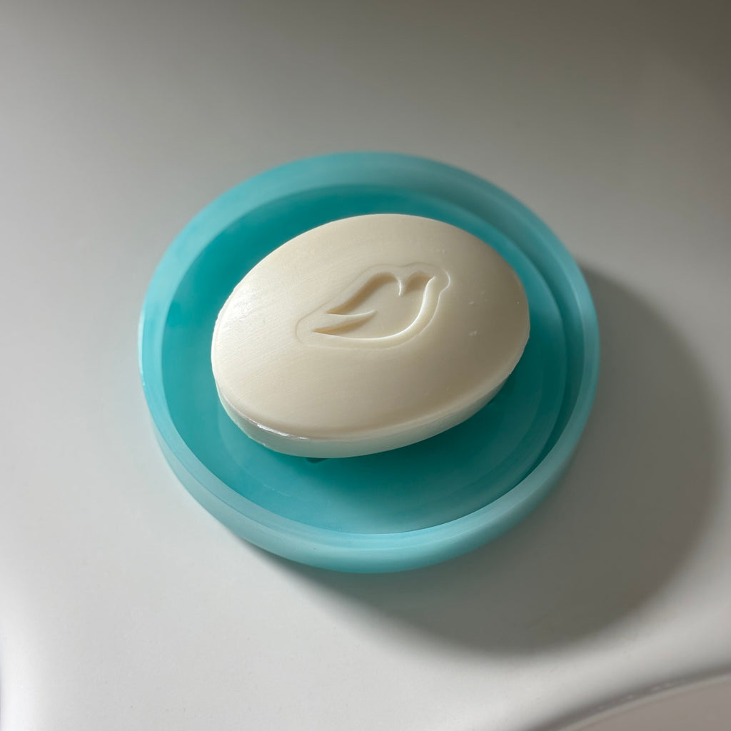 Aqua Round Soap Dish