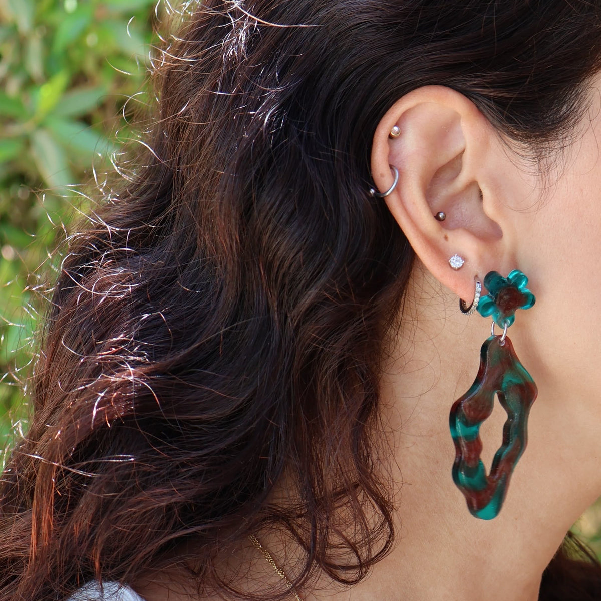 Lagoon - Turquoise & Brown