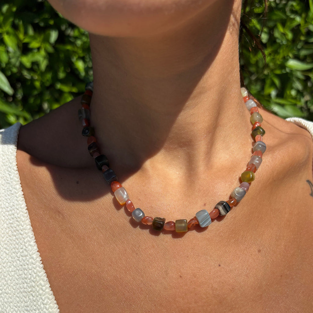 Sunset Beaded Necklace
