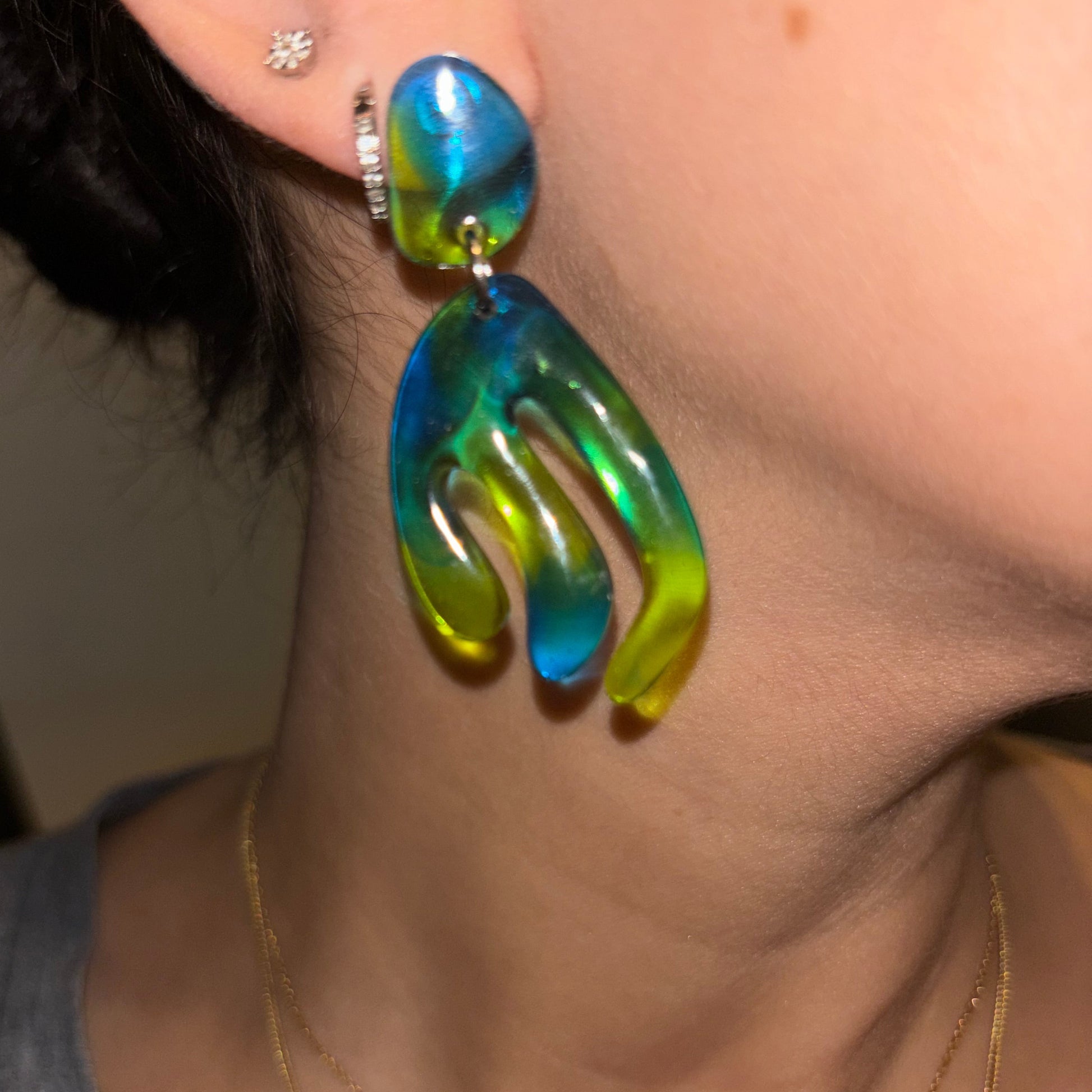 Lime Splash - Earrings