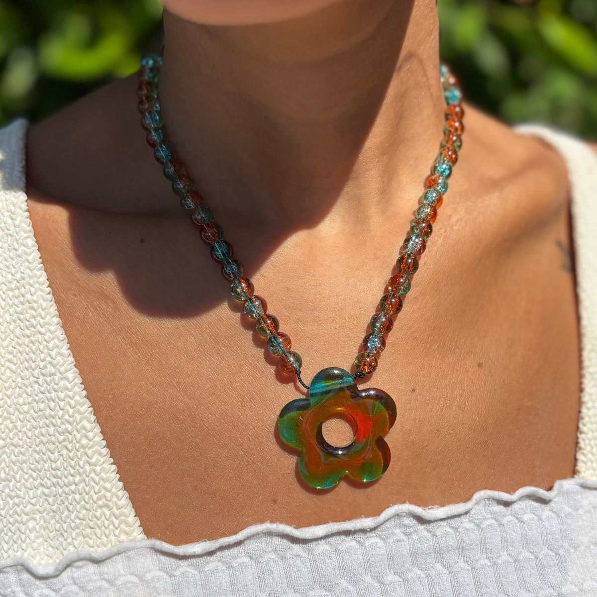 🧡 Beaded Necklace 🩵