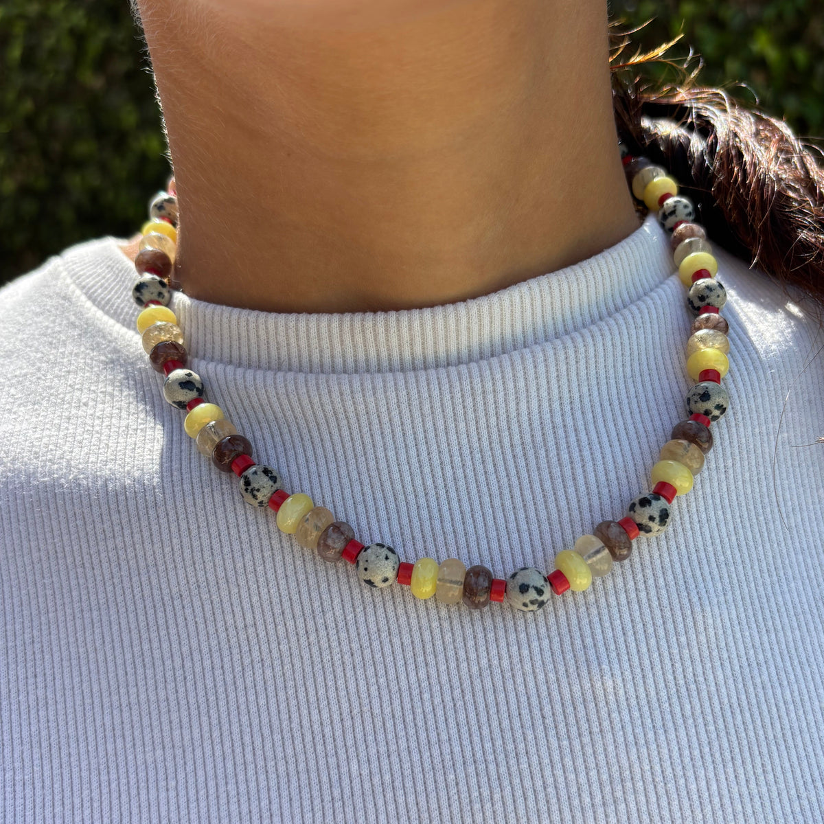Spiced Sun Beaded Necklace