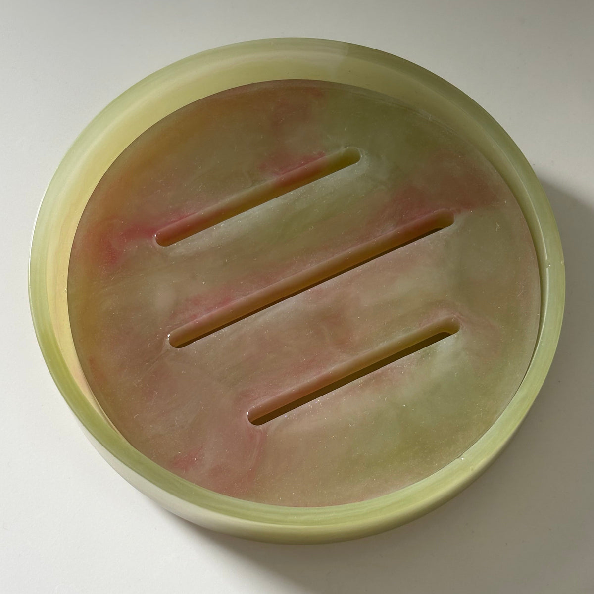 Strawberry Matcha Round Soap Dish