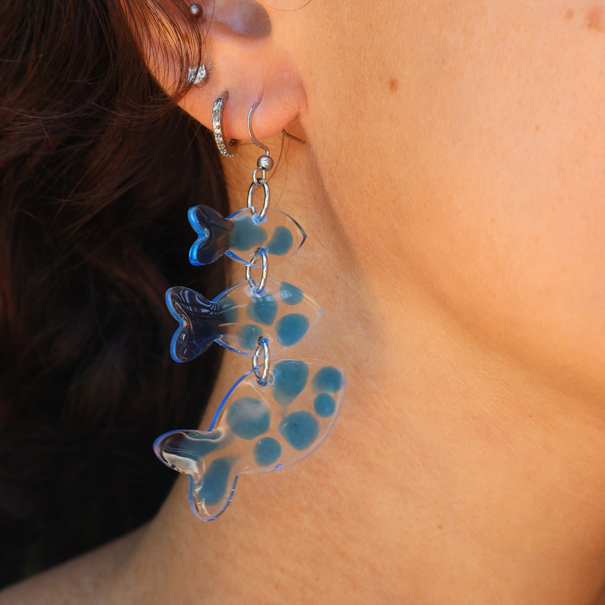 Dotted Fish Earrings