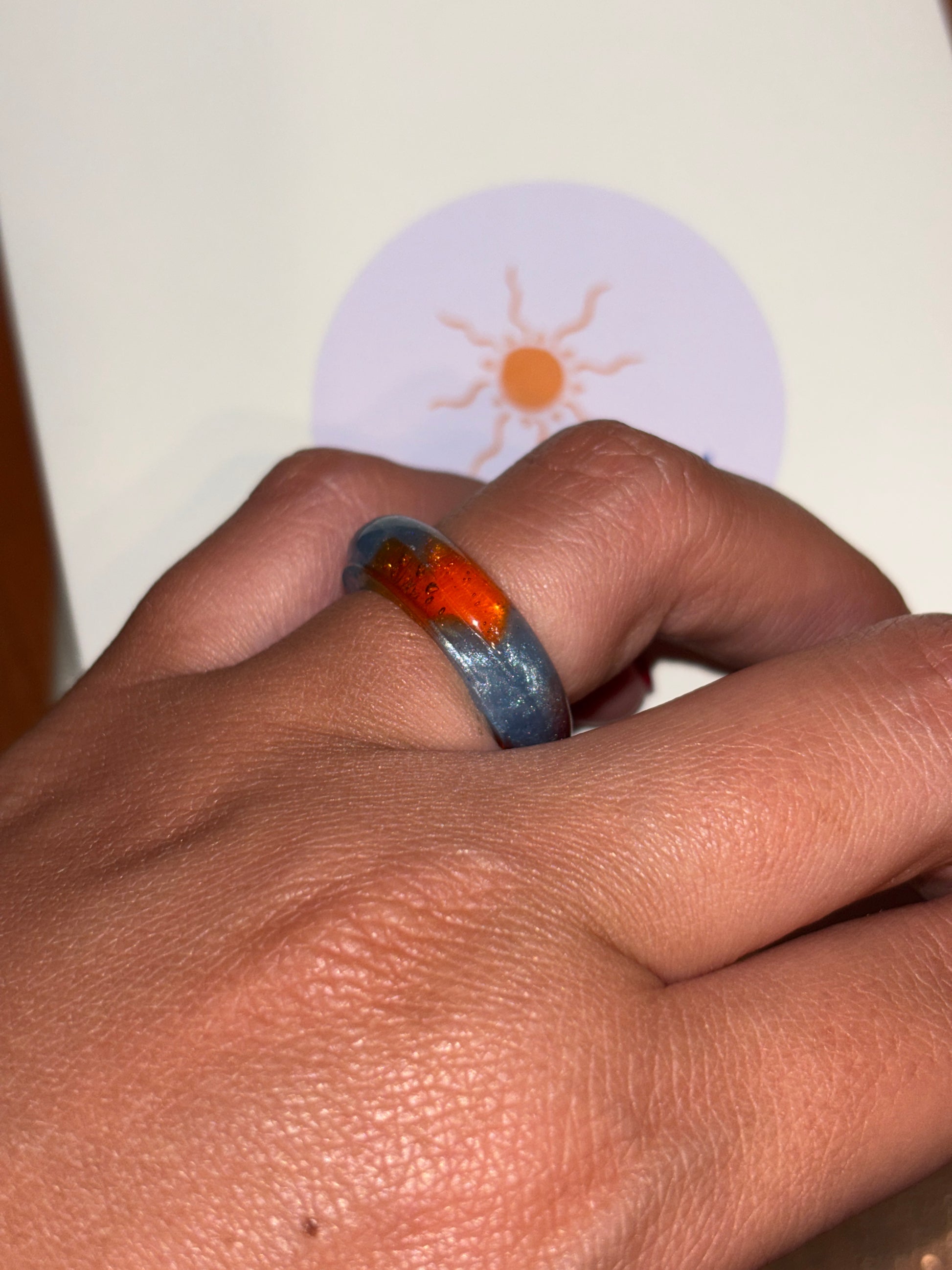 Blue & Orange Ring