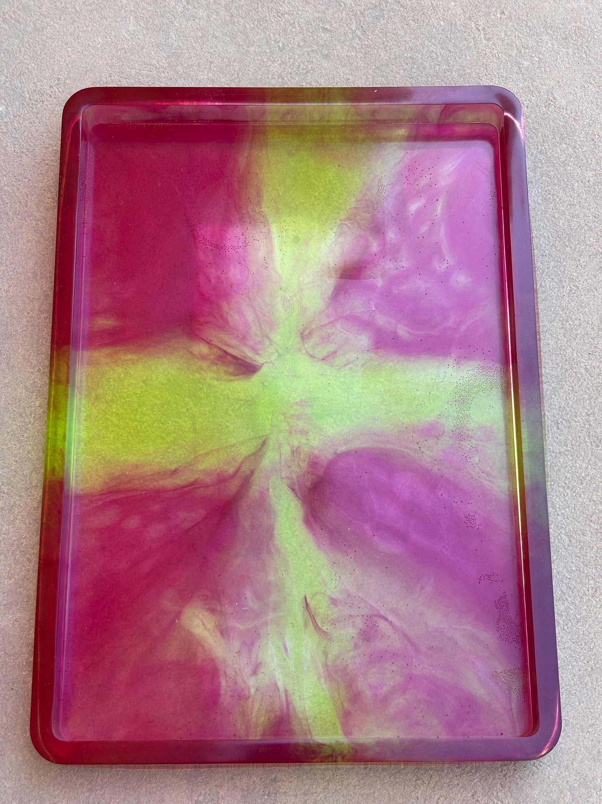 Pink & Lime Organizer Tray