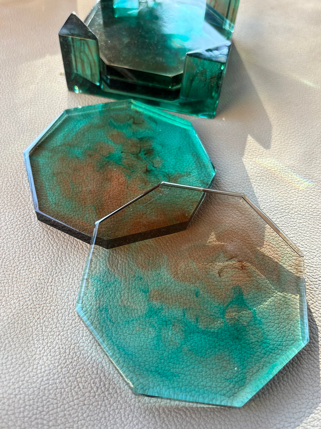 Octa Coaster Set (4 coasters + holder)