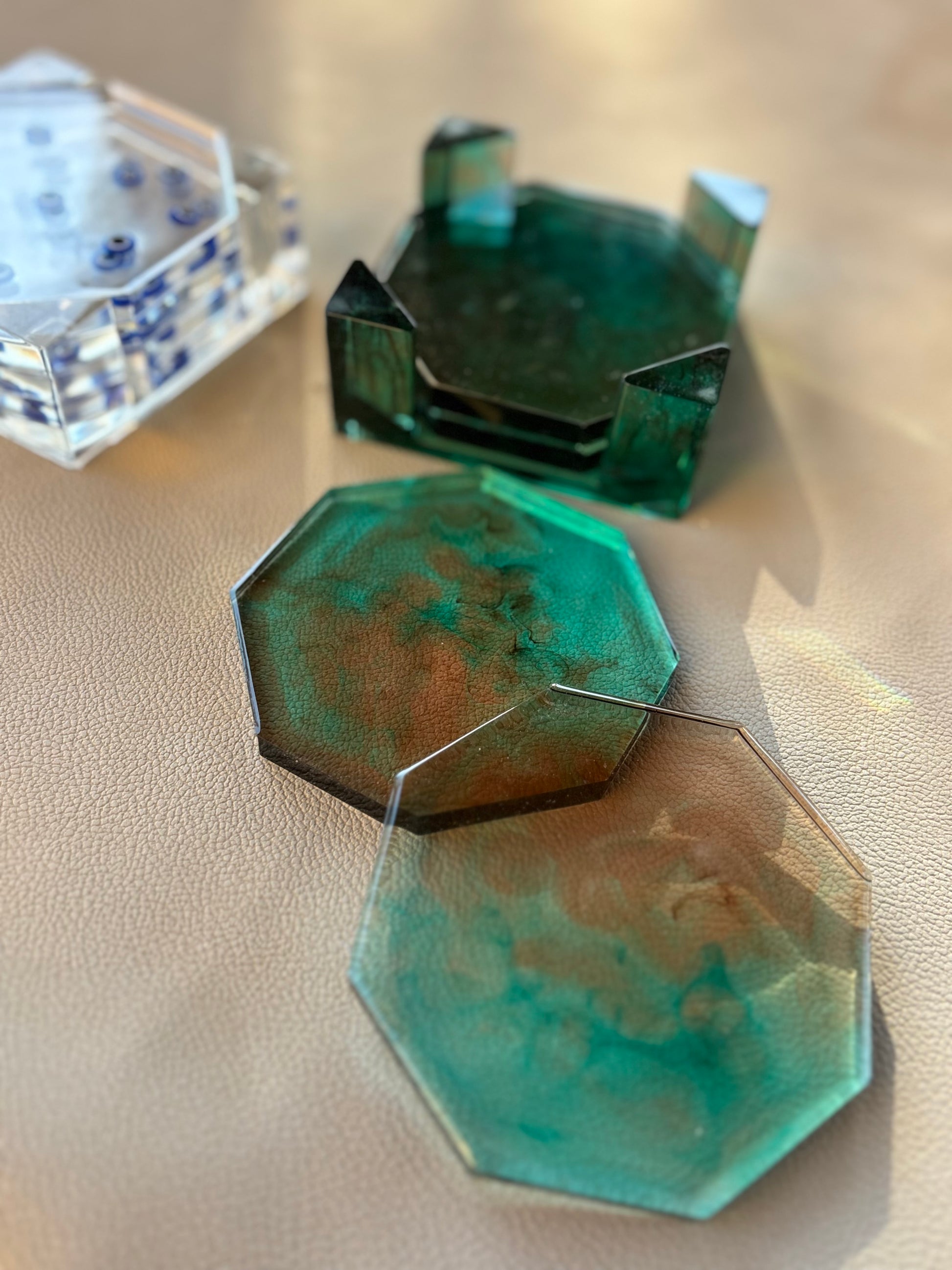 Octa Coaster Set (4 coasters + holder)
