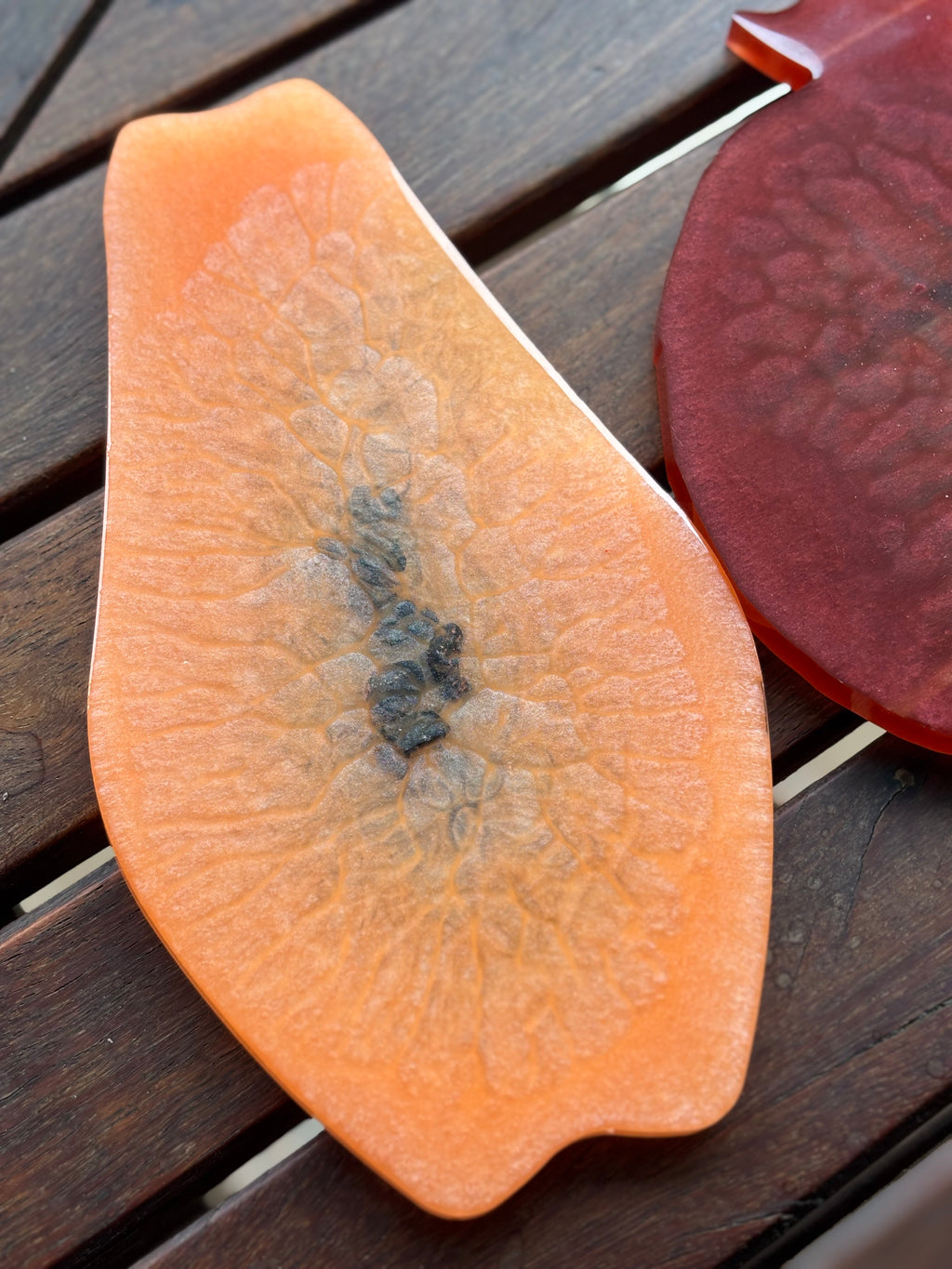 Pomegranate & Papaya Coaster Set (Set of 2 Coasters)