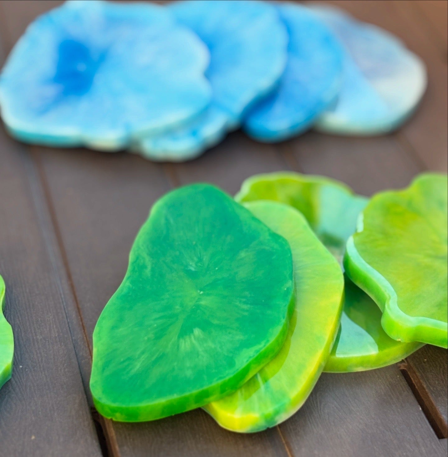 Wavy Coaster Set (5 Coasters - Mixed Sizes)