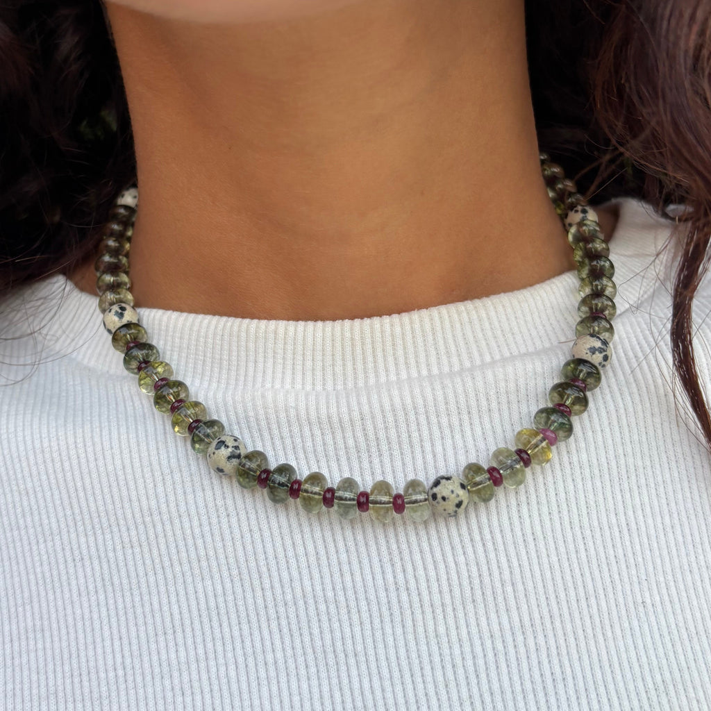 Forest Berry Beaded Necklace