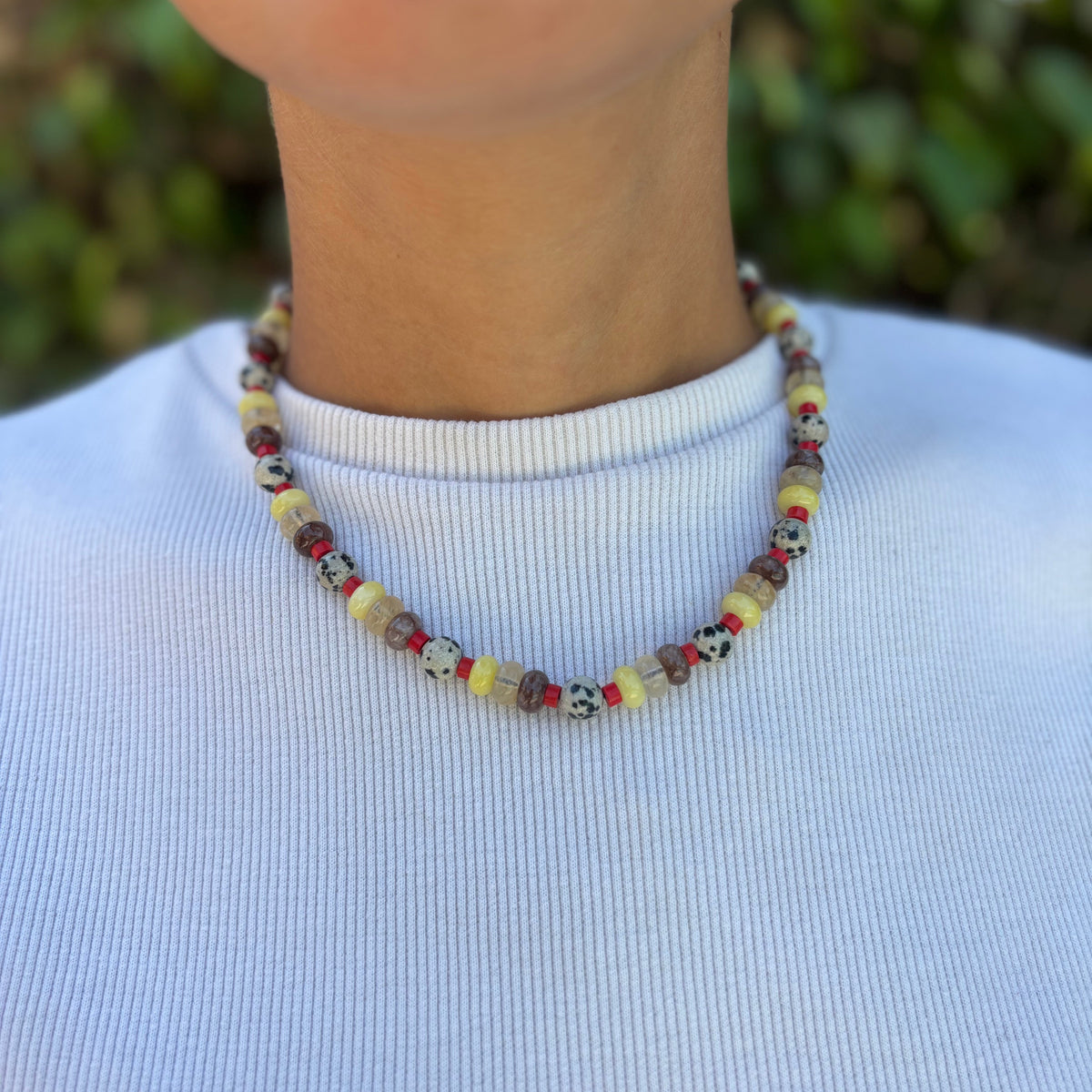 Spiced Sun Beaded Necklace
