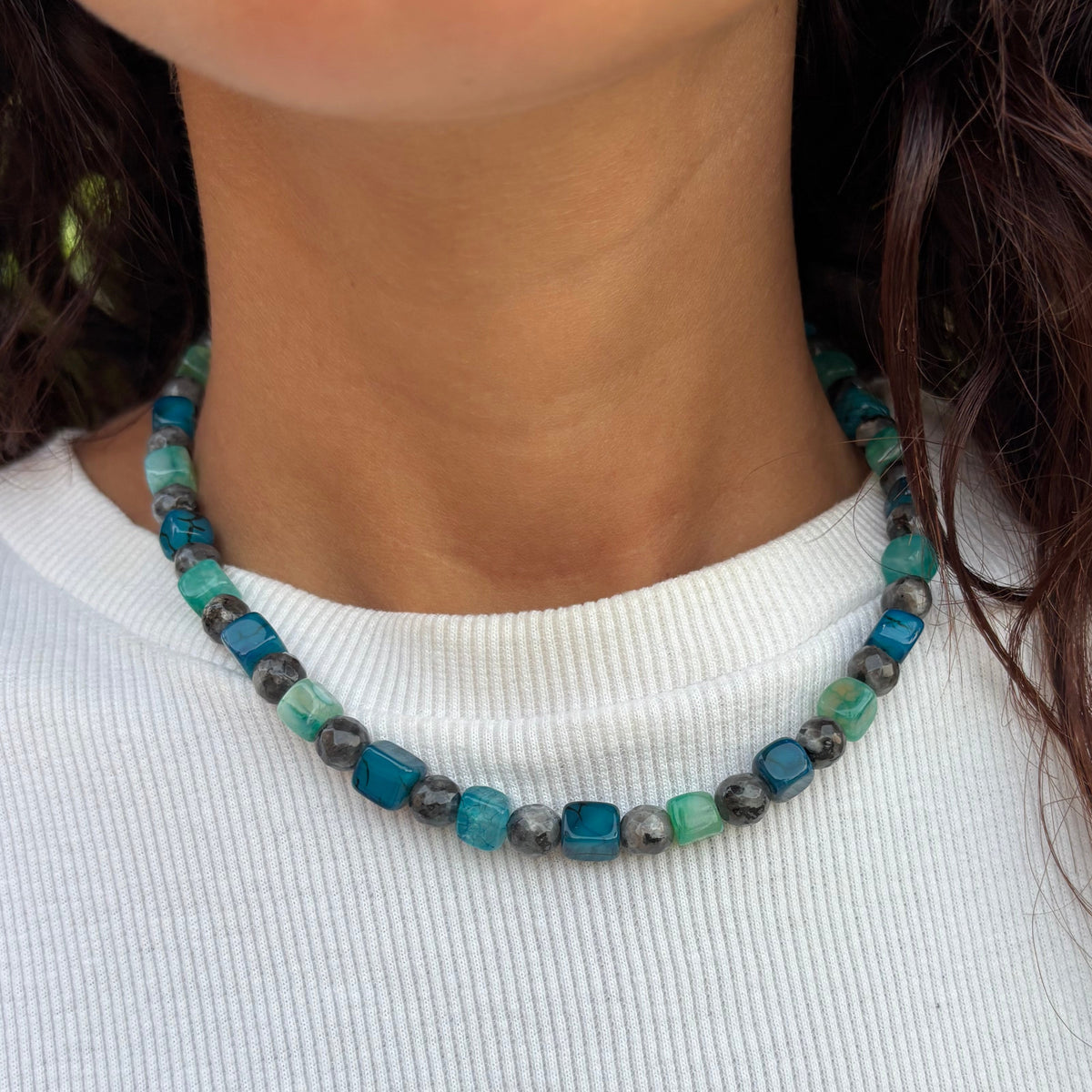 Ocean Breeze Beaded Necklace