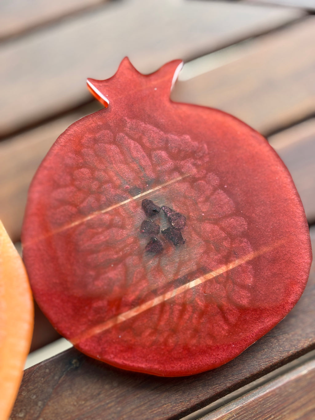 Pomegranate & Papaya Coaster Set (Set of 2 Coasters)