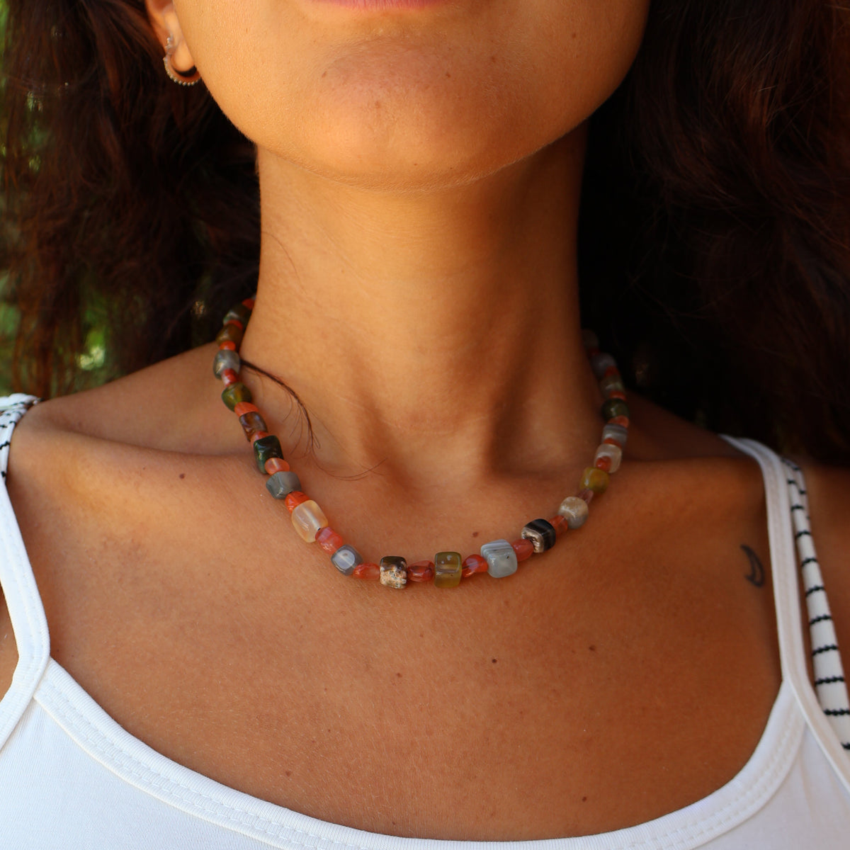 Sunset Beaded Necklace