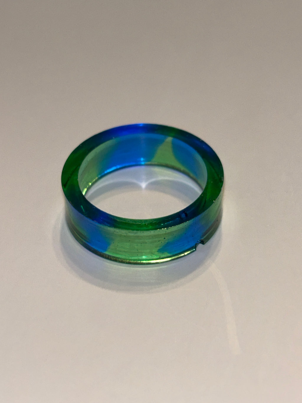 Blue & Avocado Frame Ring