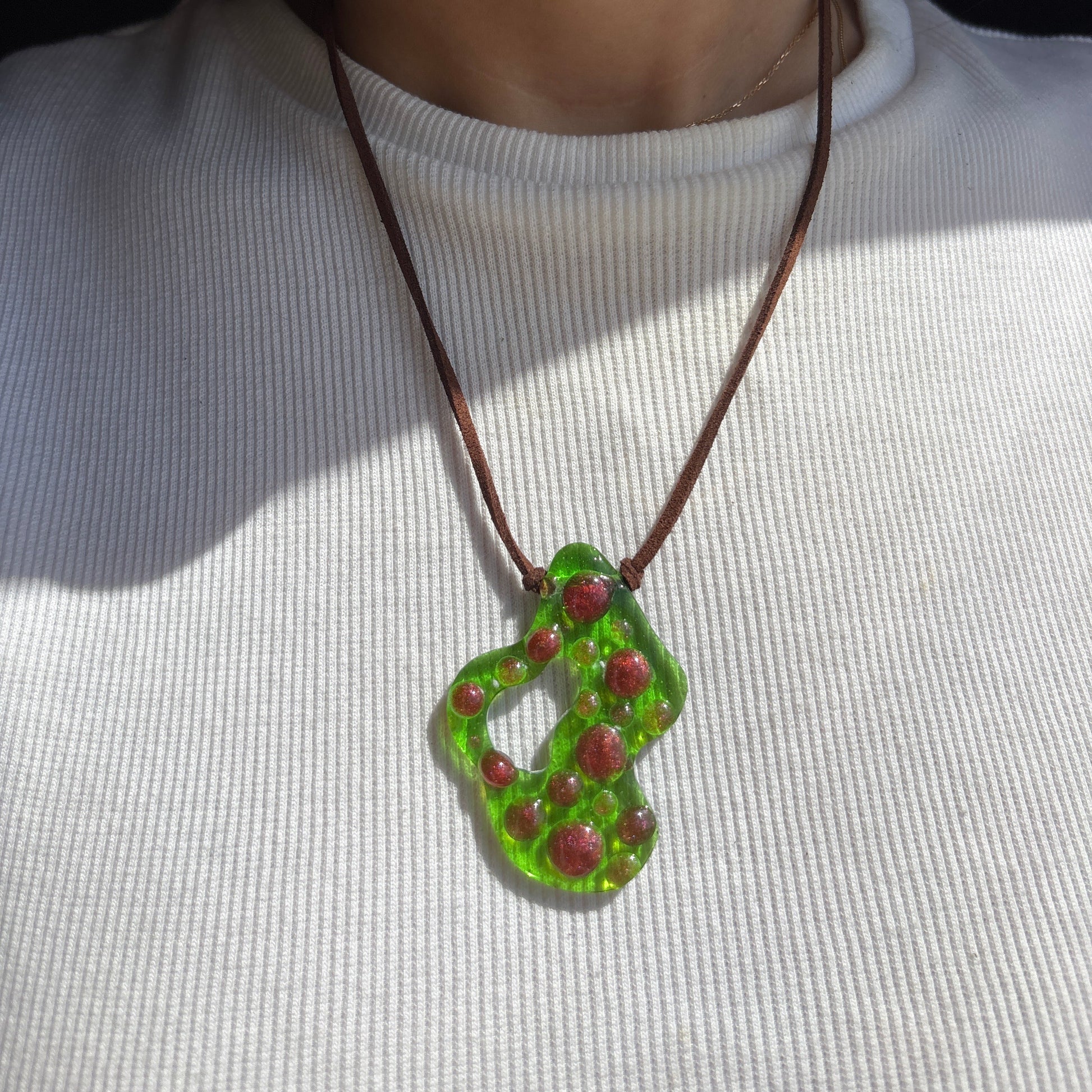 Asymmetrical Choker - Lava Lamp