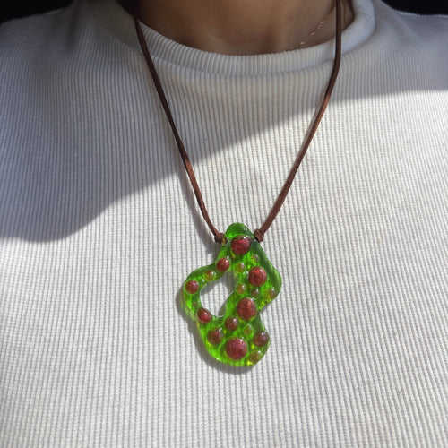 Asymmetrical Choker - Lava Lamp