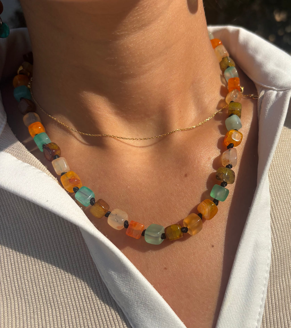 Mosaic Beaded Necklace