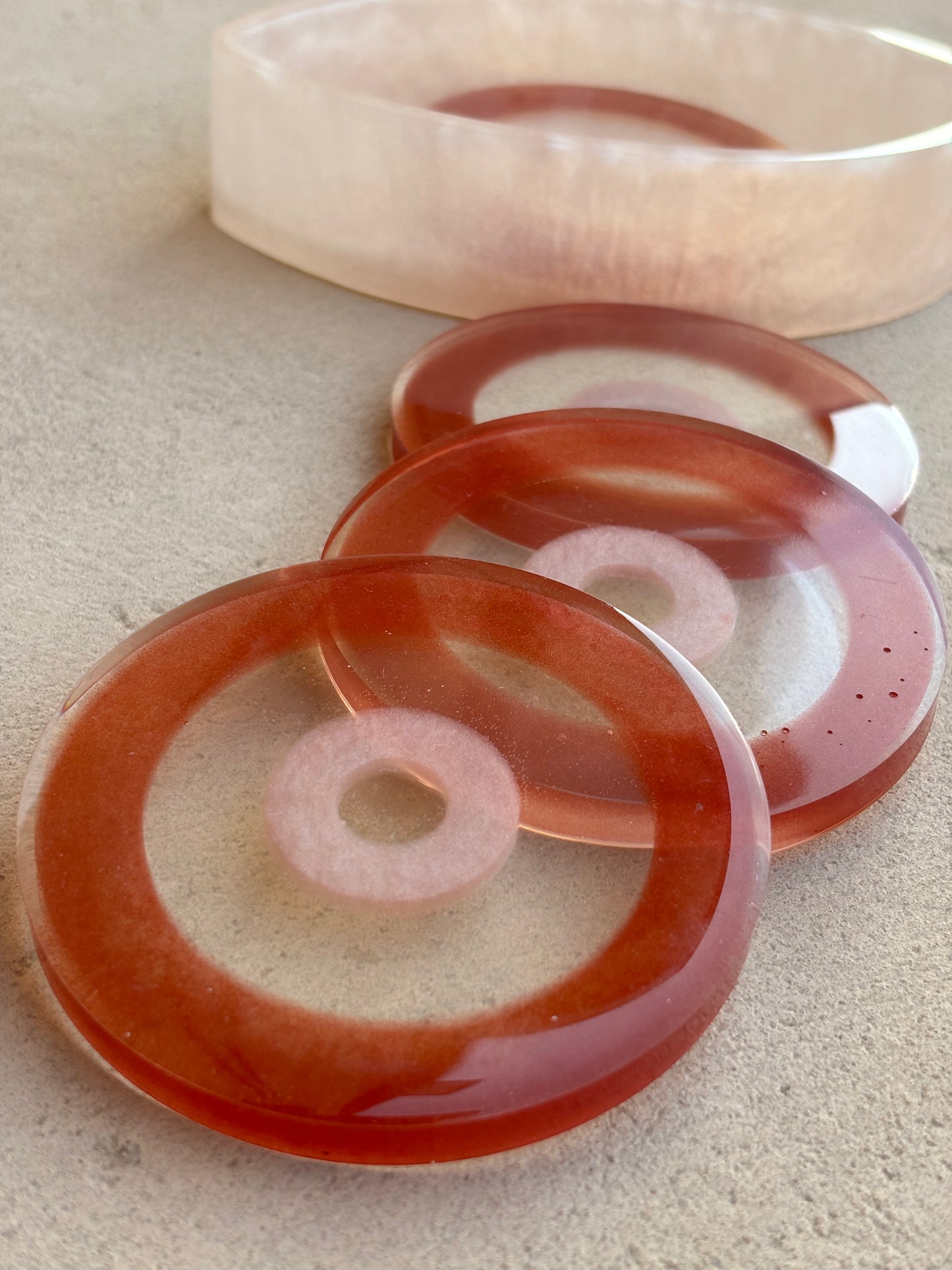 Red Evil Eye Coaster Set