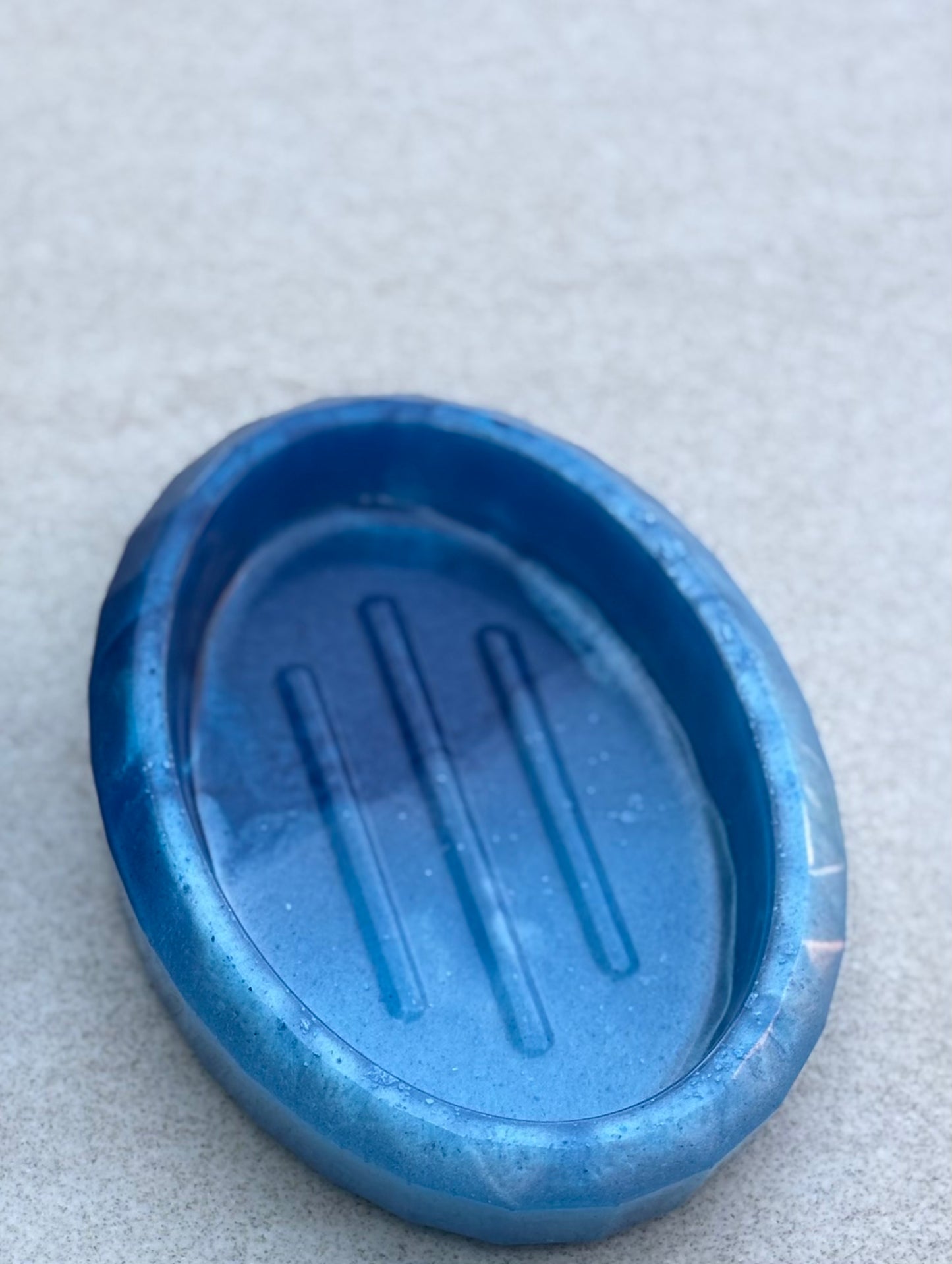 Shades of Blue Soap Dish