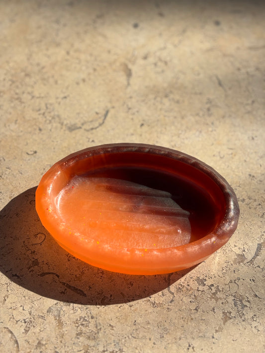 Brown & Orange Soap Dish