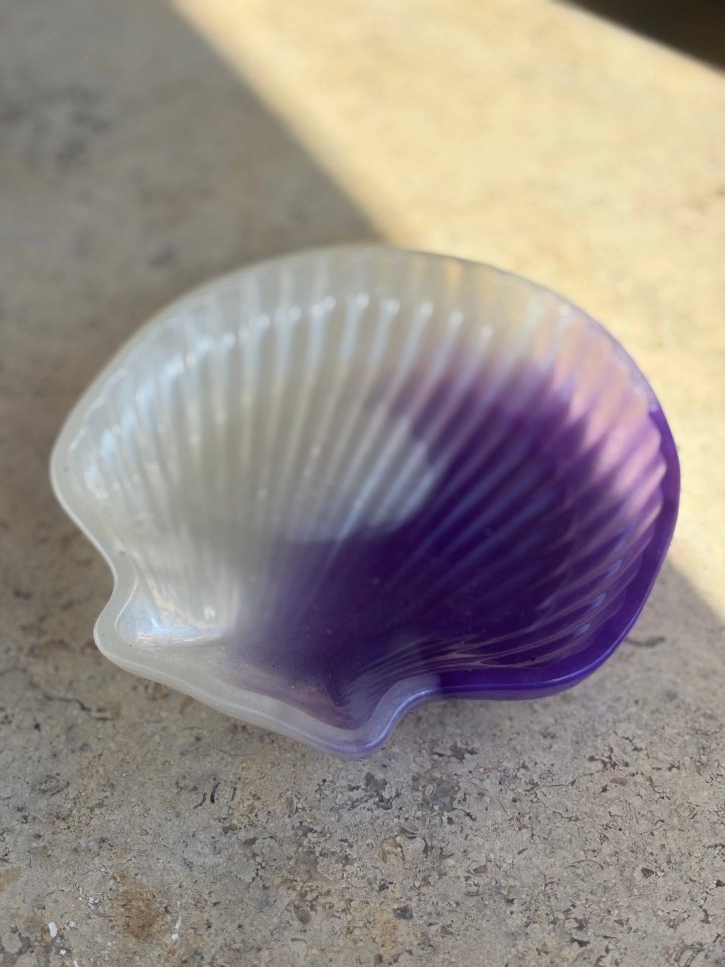 Purple & White Jewellery Dish