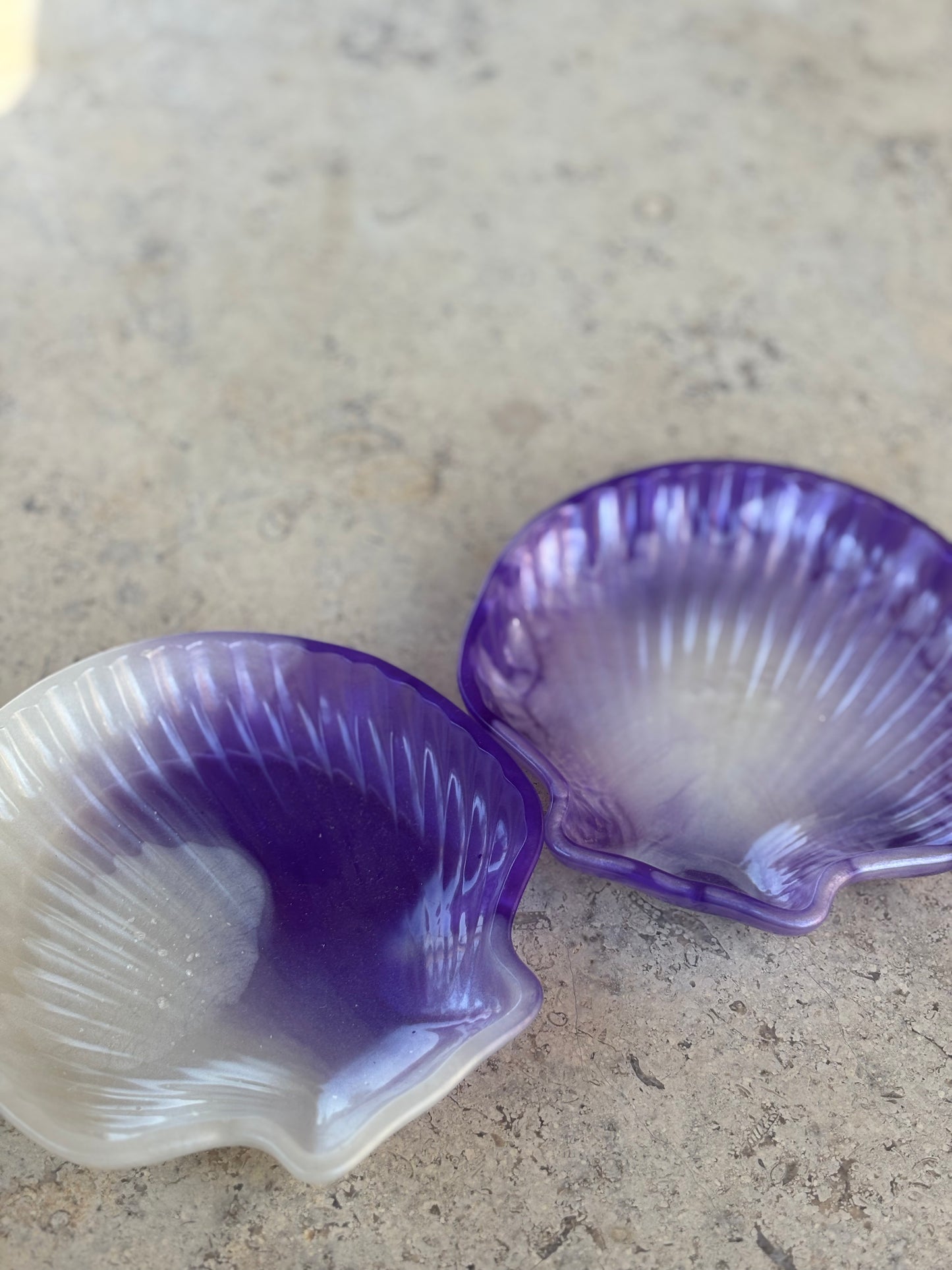 Purple & White Jewellery Dish