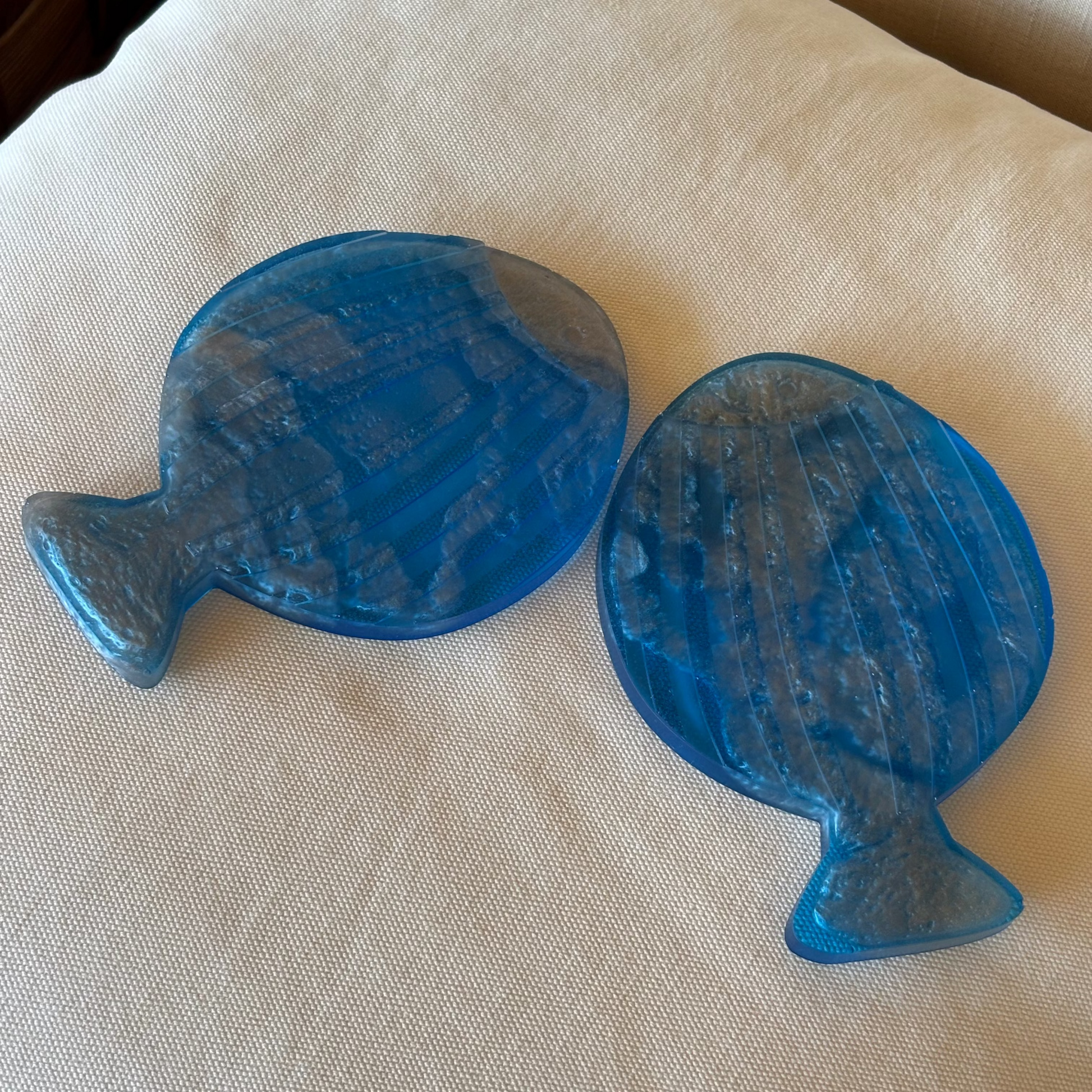 Silver Tide Fish Coaster Set (Set of 2)