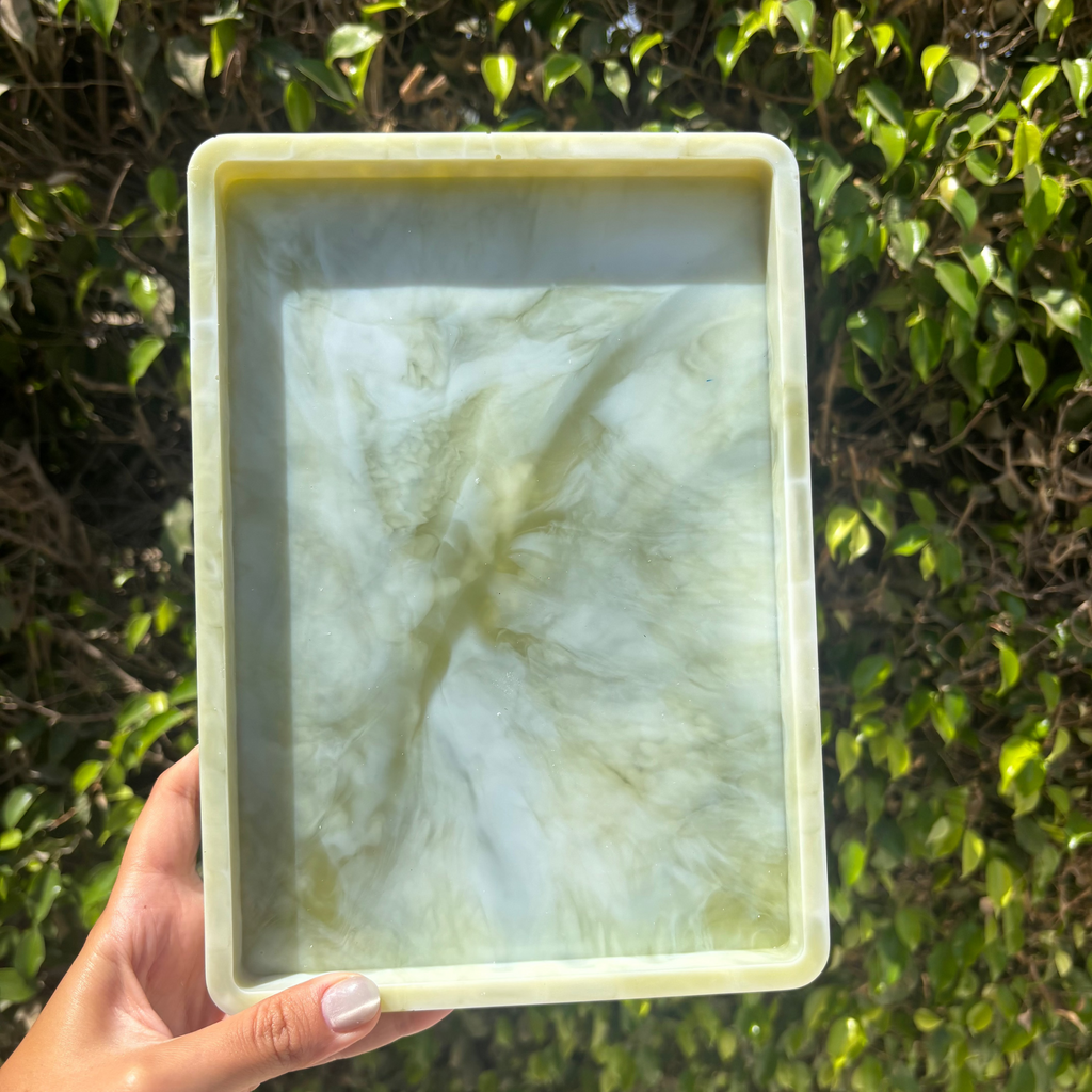 Olive Mist Organizer Tray