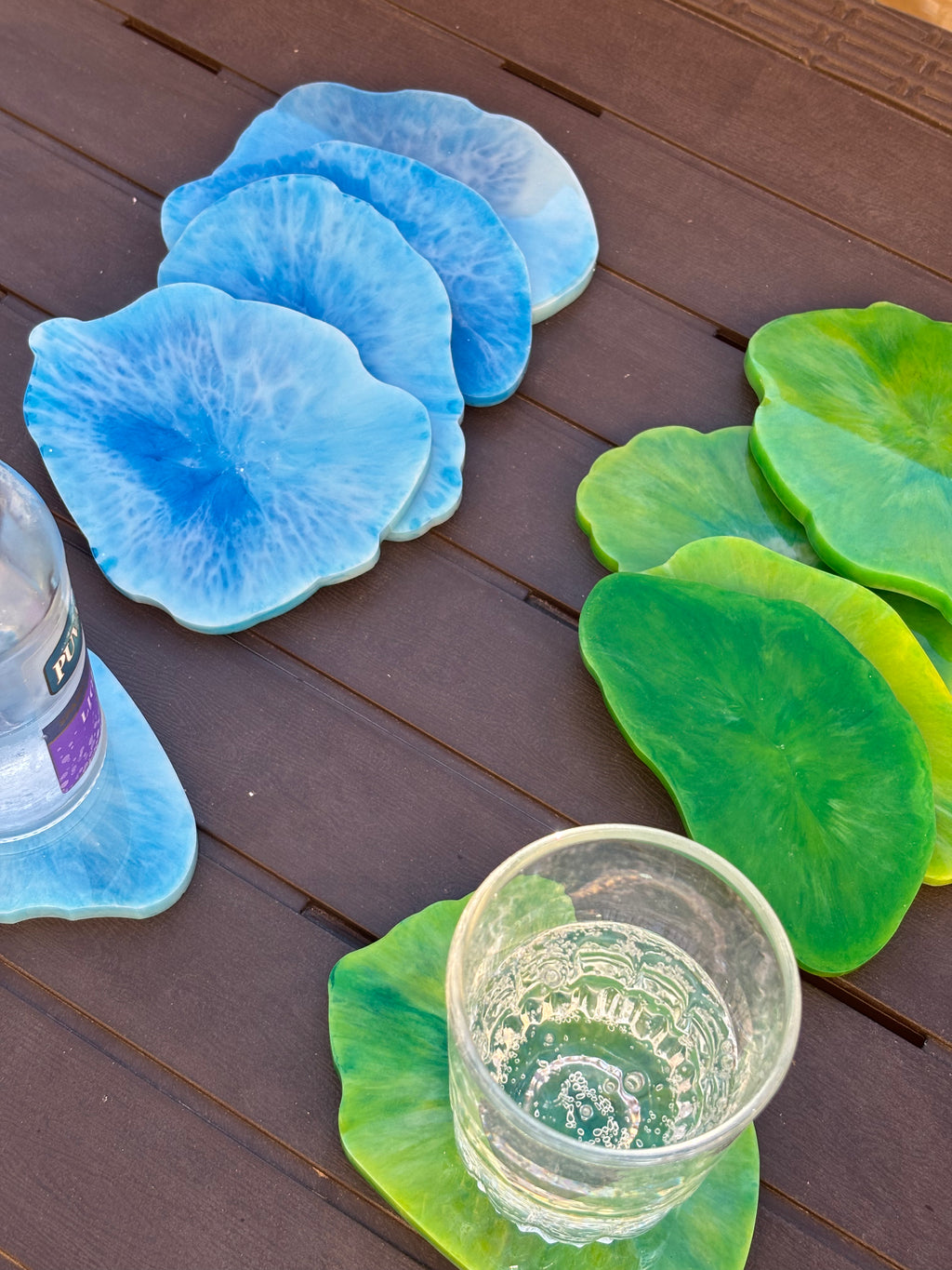 Wavy Coaster Set (5 Coasters - Mixed Sizes)