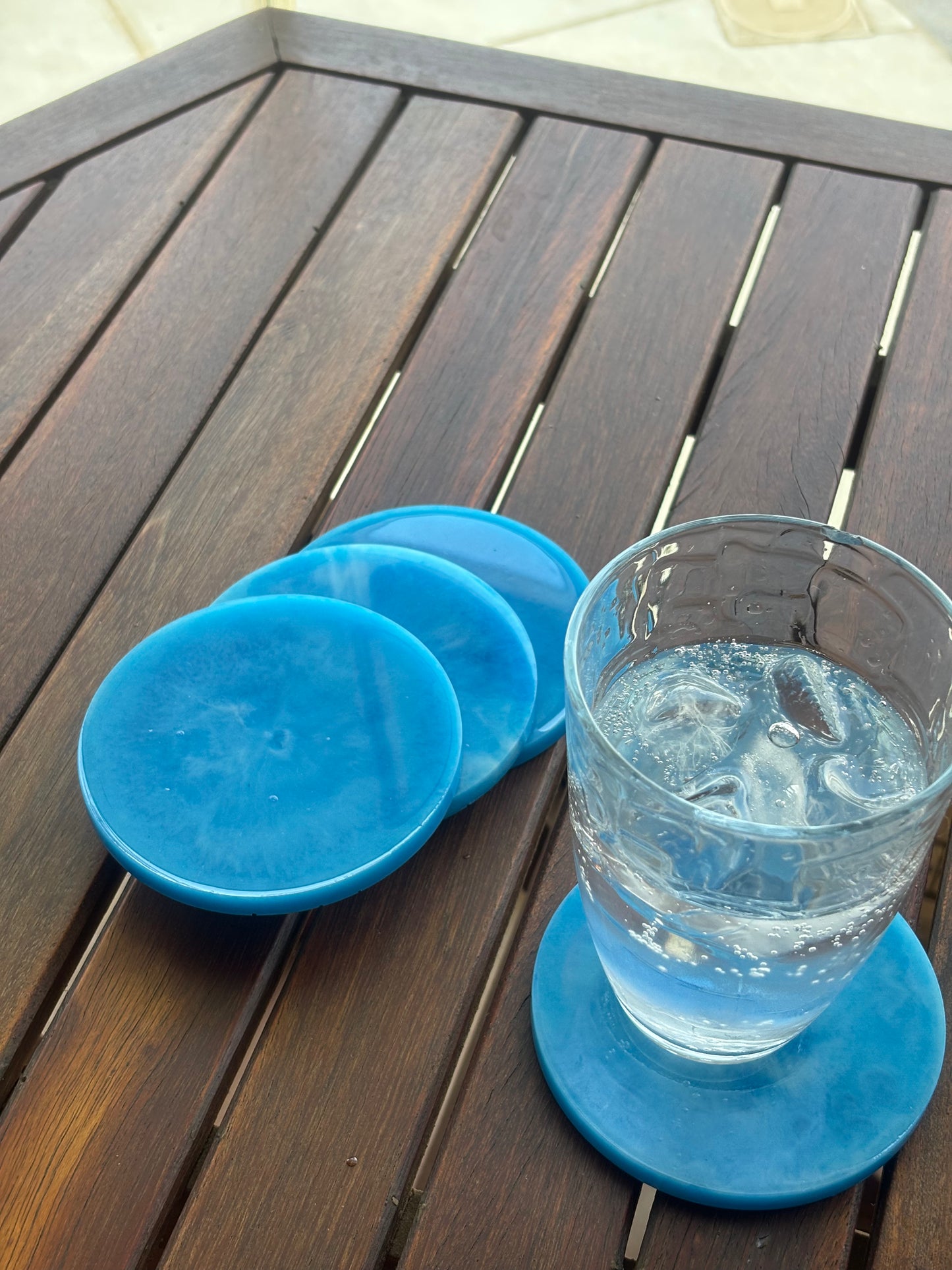 Blue & White Coaster Set (4 pcs)