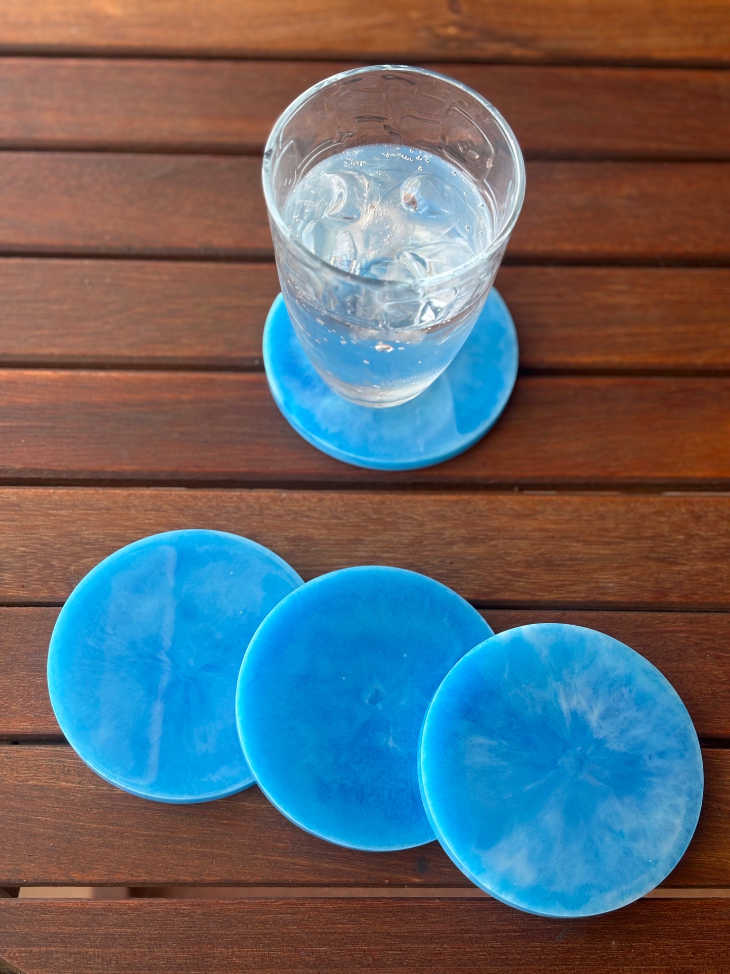 Blue & White Coaster Set (4 pcs)